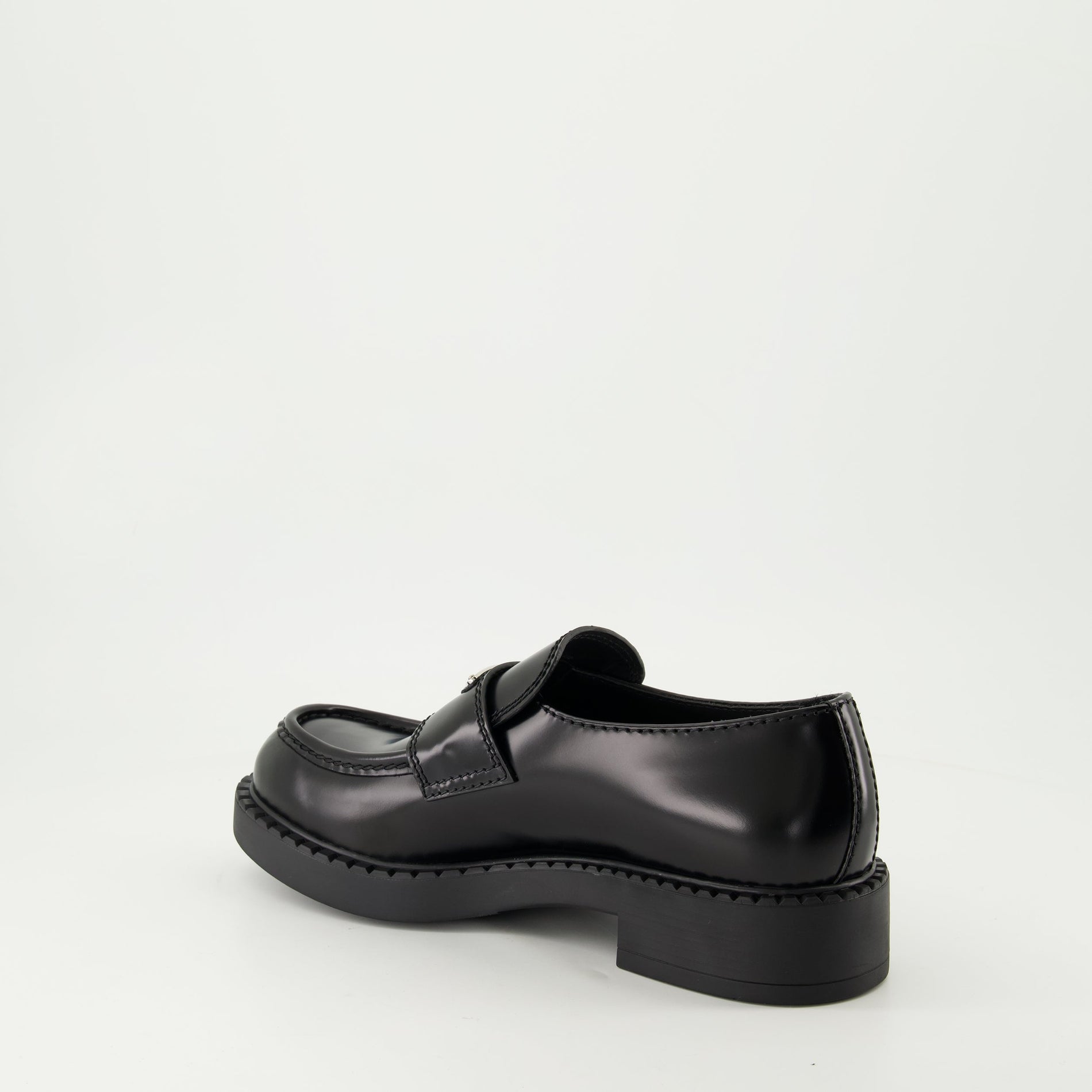 Prada Chocolate Leather Loafers - image 3
