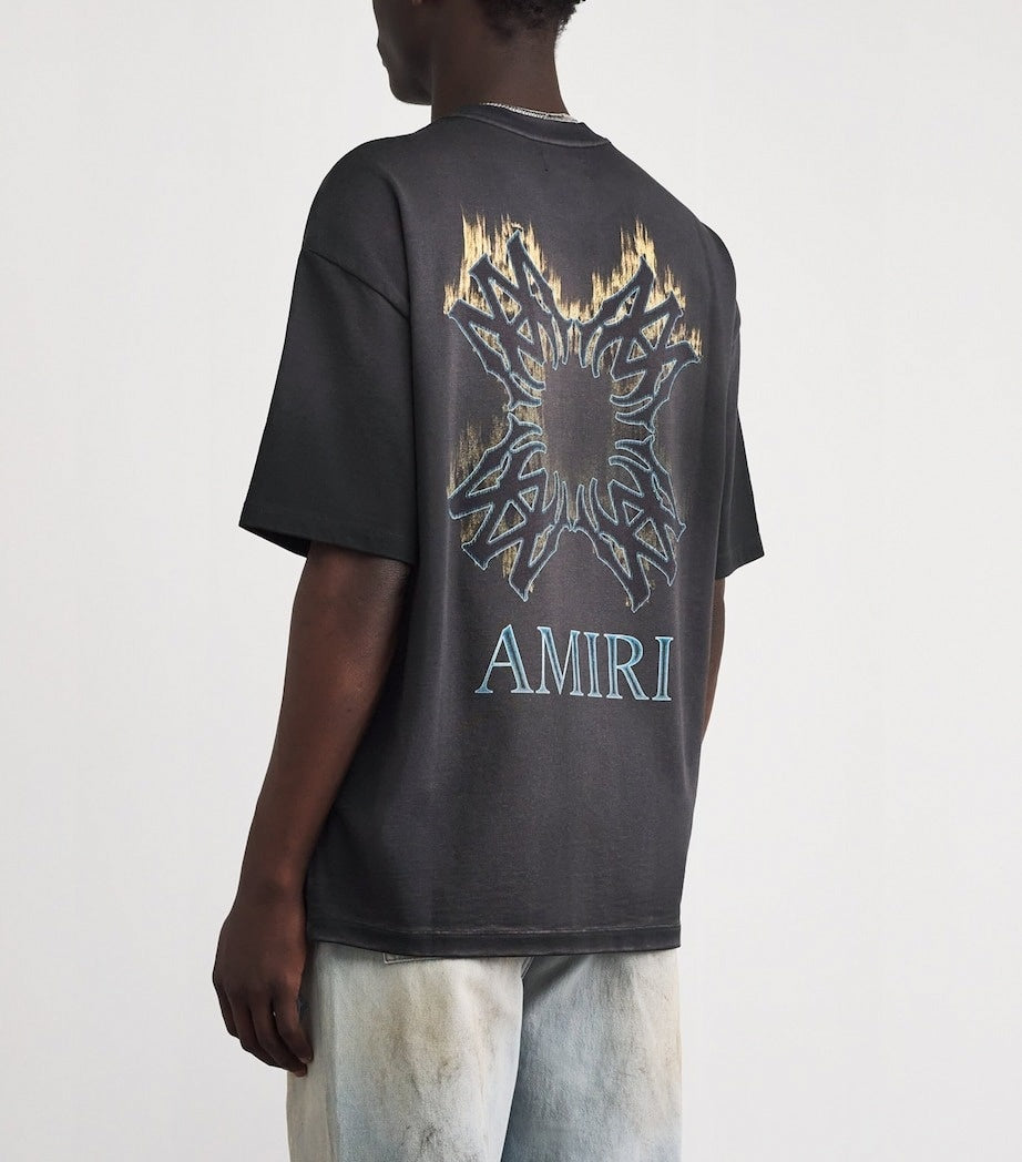Amiri MA Quad Flames Oversized Cotton T-Shirt - image 3
