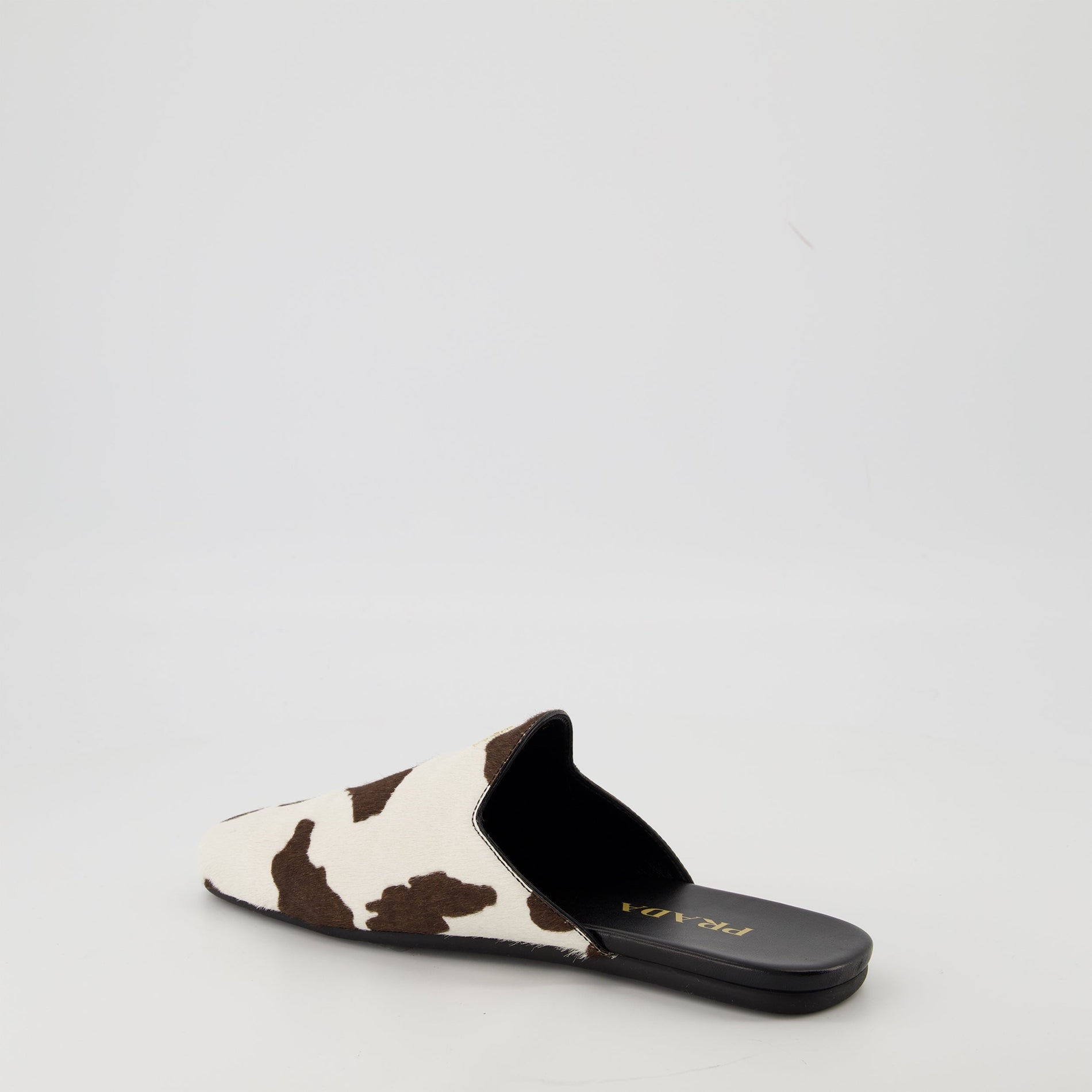 Prada Cow Print Calf Hair Mule Flats - image 3
