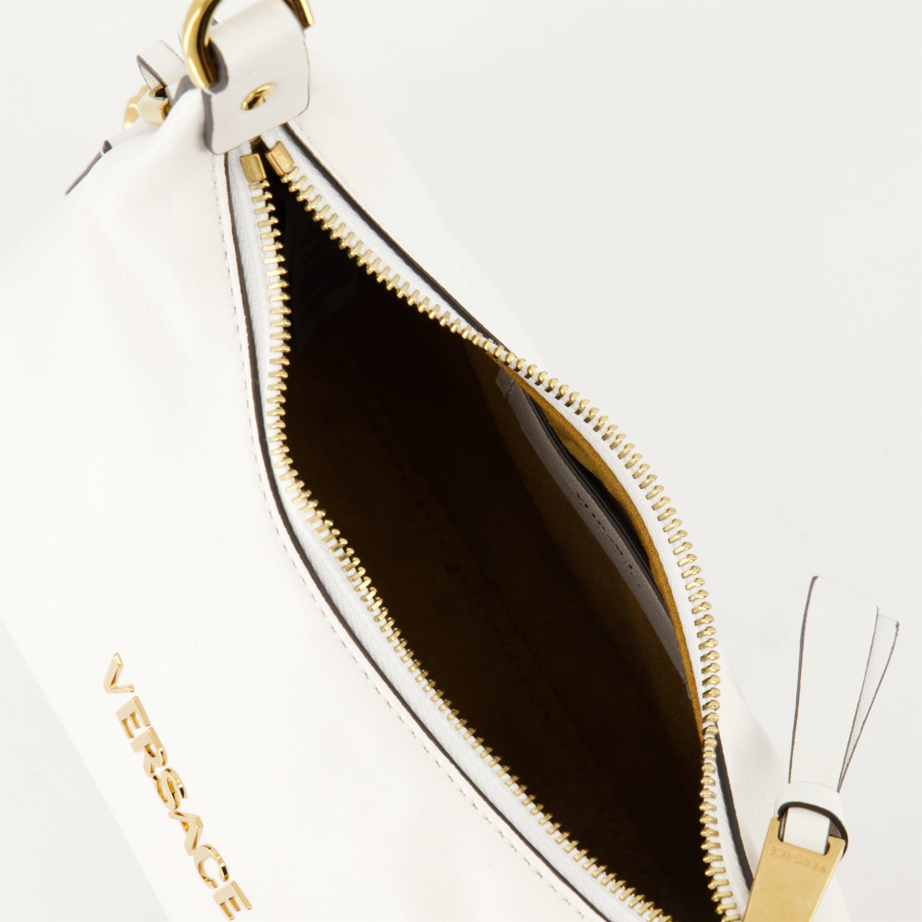 Versace Logo Hobo Bag – White - image 4
