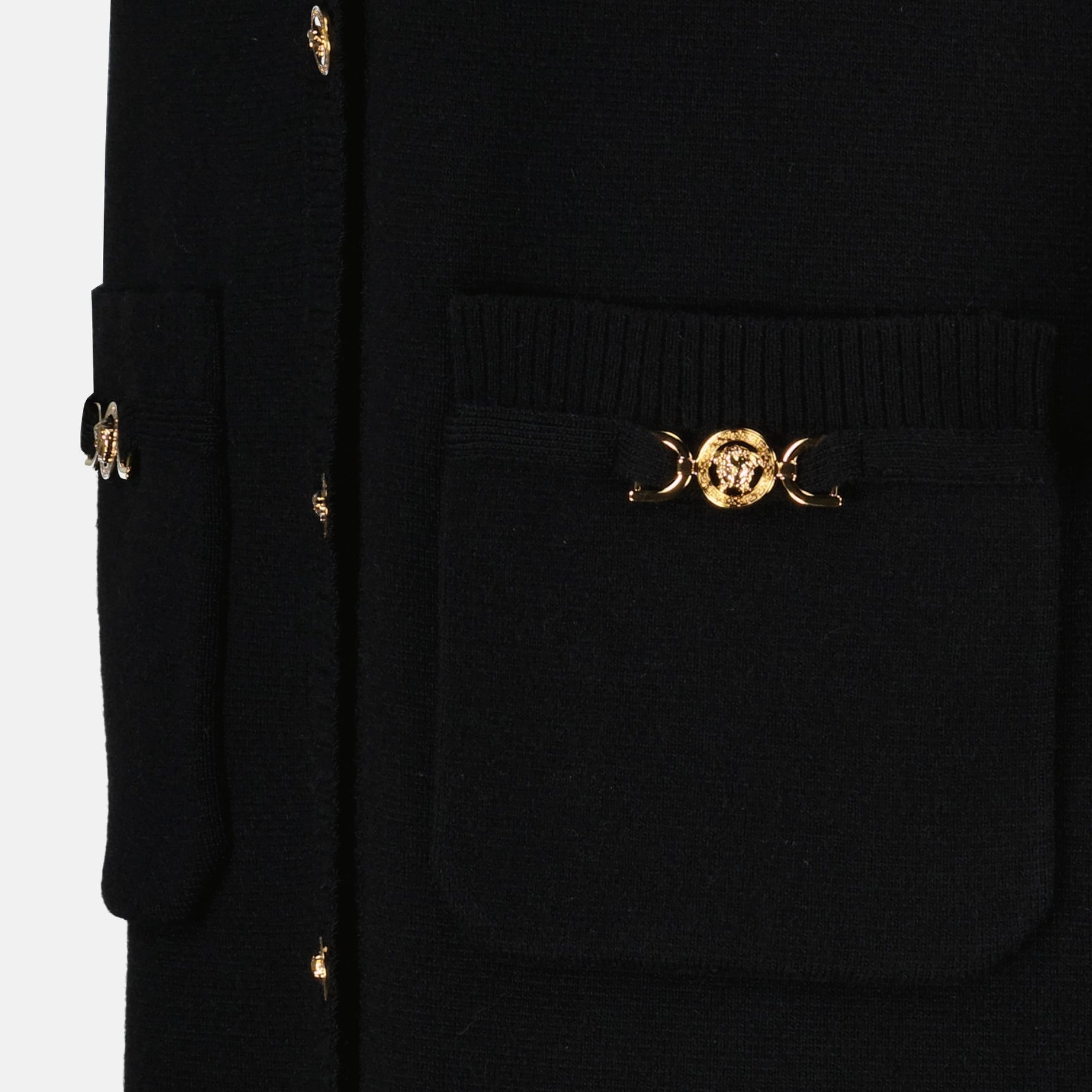 Versace Medusa Button Knit Sleeveless Dress - image 5