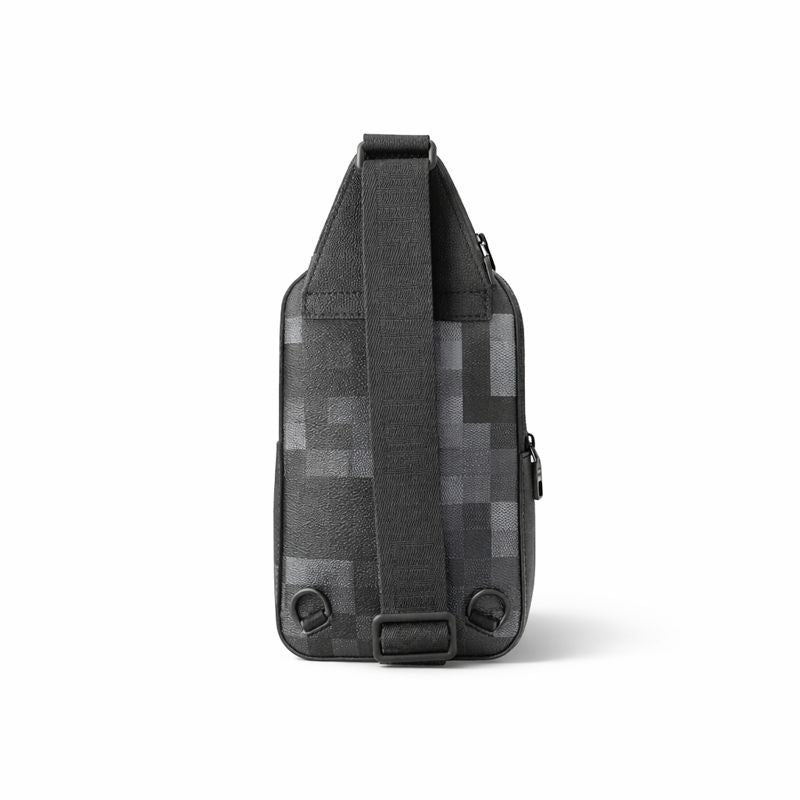 Louis Vuitton Damier Graphite Pixel Avenue Sling Bag (Black/Grey) - image 4