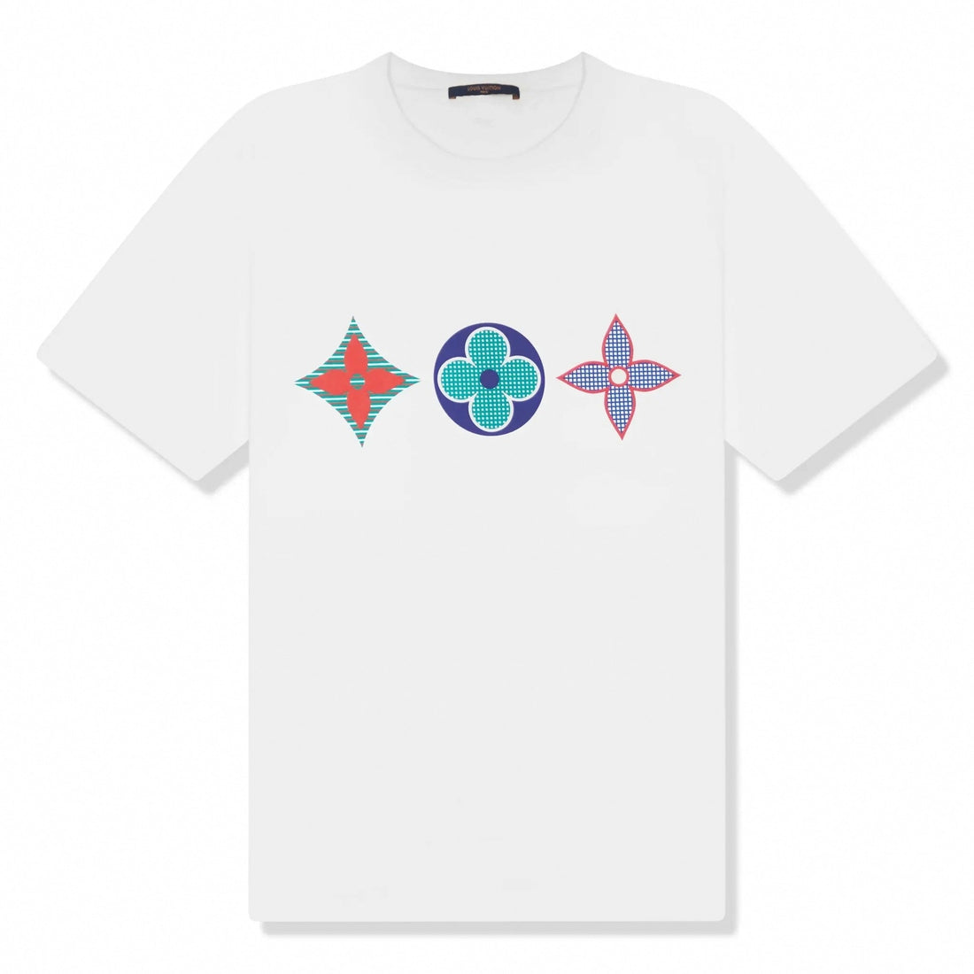 Monogram Printed Multi White T-Shirt