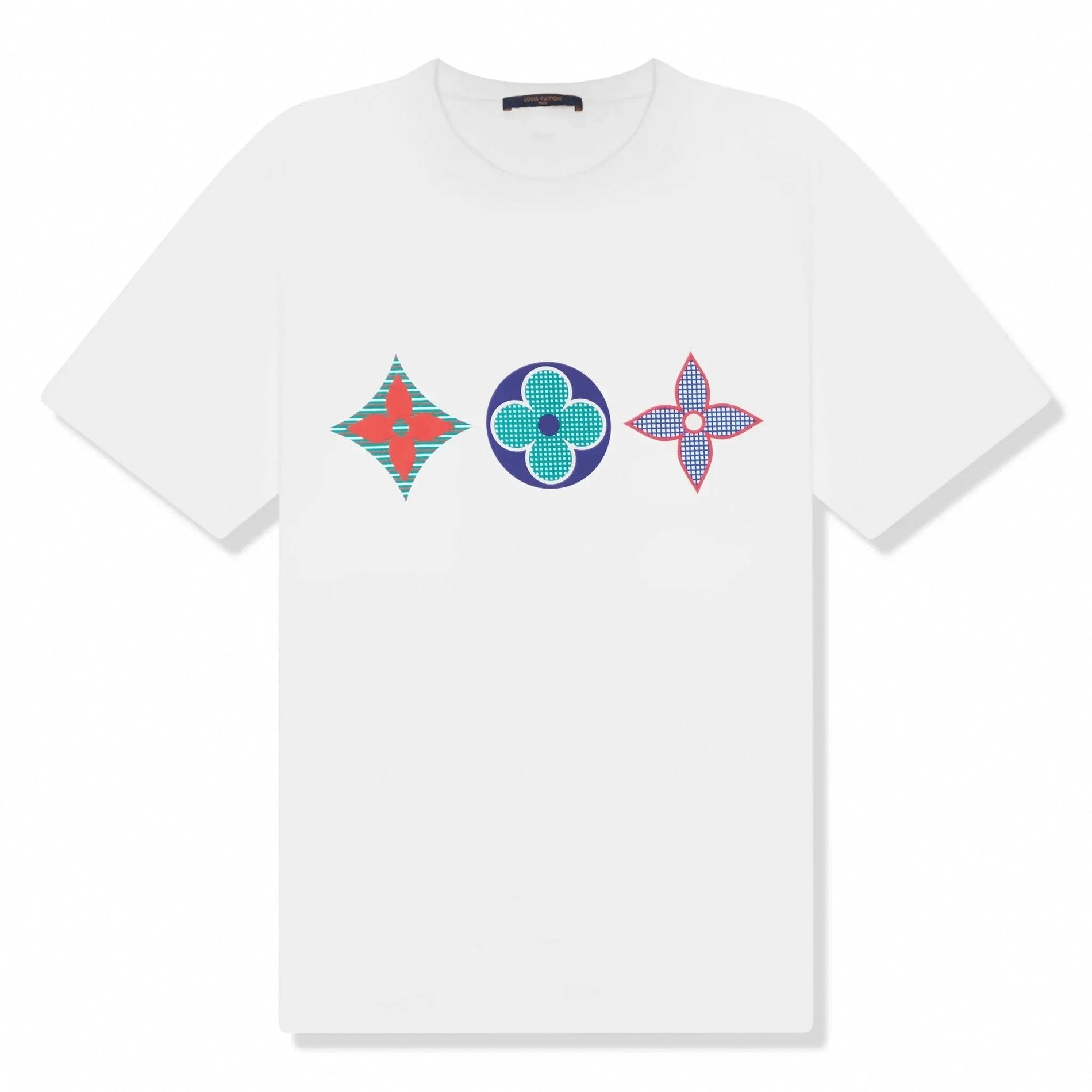 Louis Vuitton Monogram Printed Multi White T-Shirt
