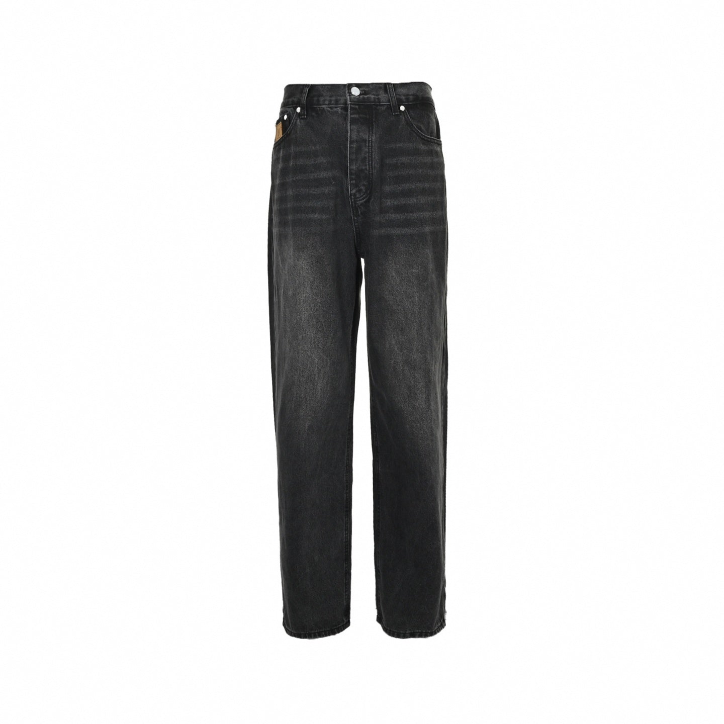 Louis Vuitton Damier Patch Washed Black Denim Jeans – Relaxed Luxury Fit