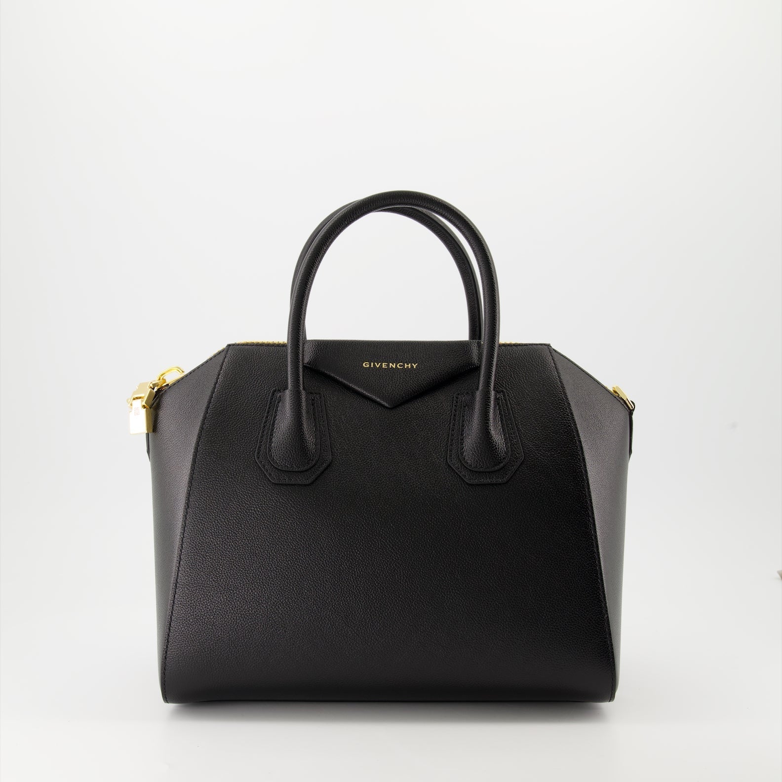 Givenchy Black Leather Antigona Handle Bag