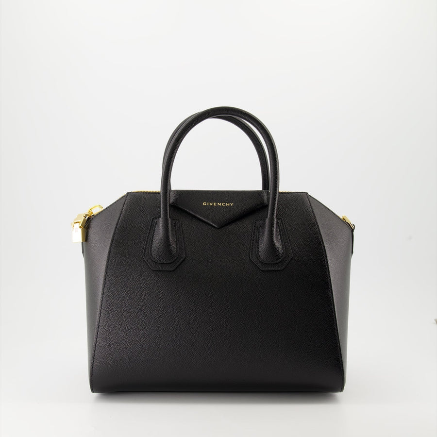 Givenchy Black Leather Antigona Handle Bag
