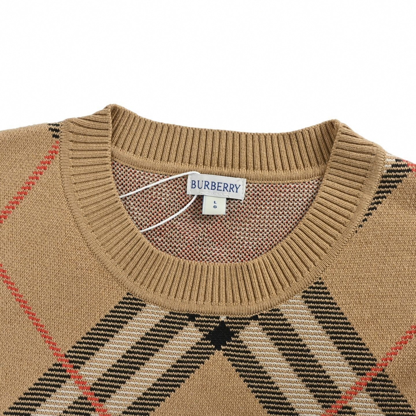 Burberry Check Argyle Intarsia Cashmere Blend Sweater - image 4