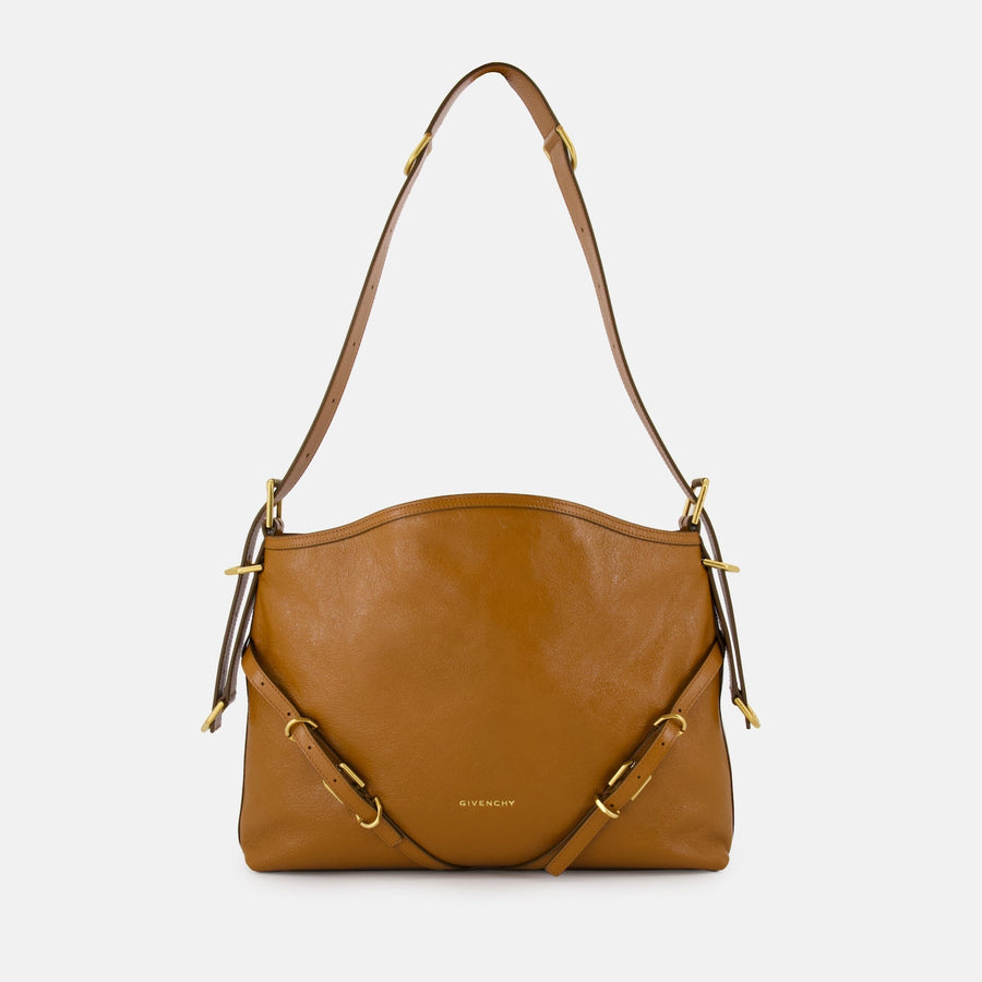 Givenchy Voyou Brown Leather Shoulder Bag