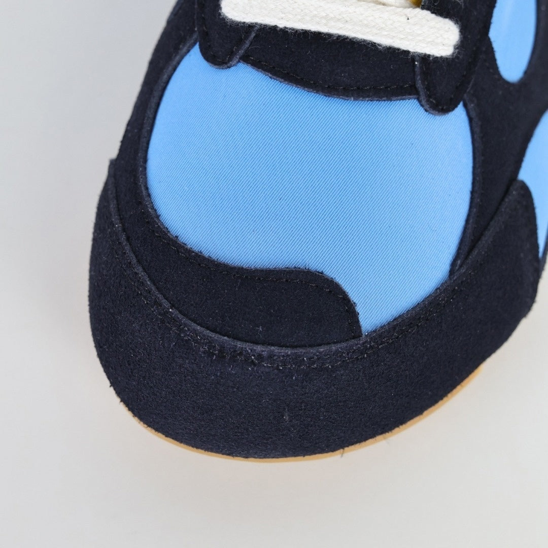 Bottega Veneta Orbit Flash Sneakers in Navy, Light Blue & Yellow - image 4