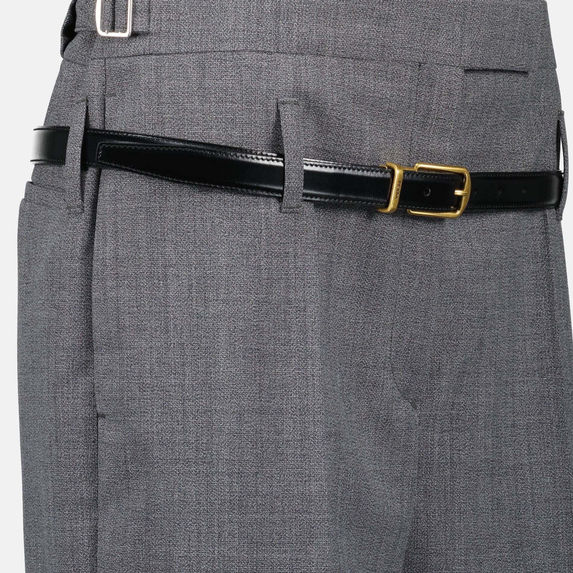 Prada Tailored Flared Wool Trousers - image 5
