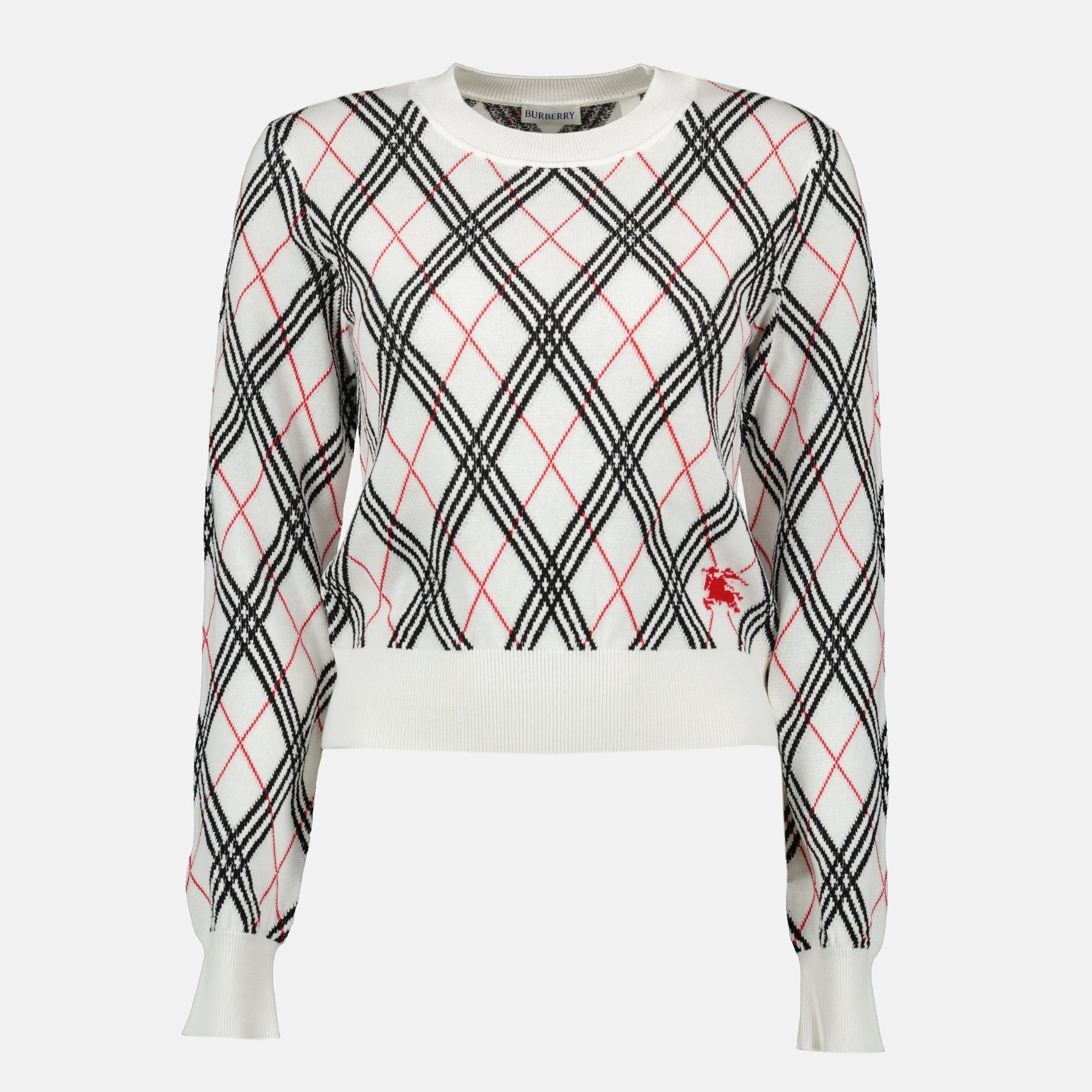 Burberry Check Pattern Sweater