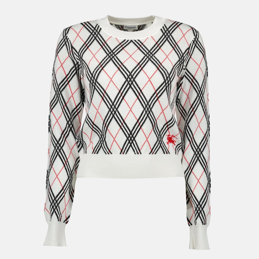 Burberry Check Pattern Sweater
