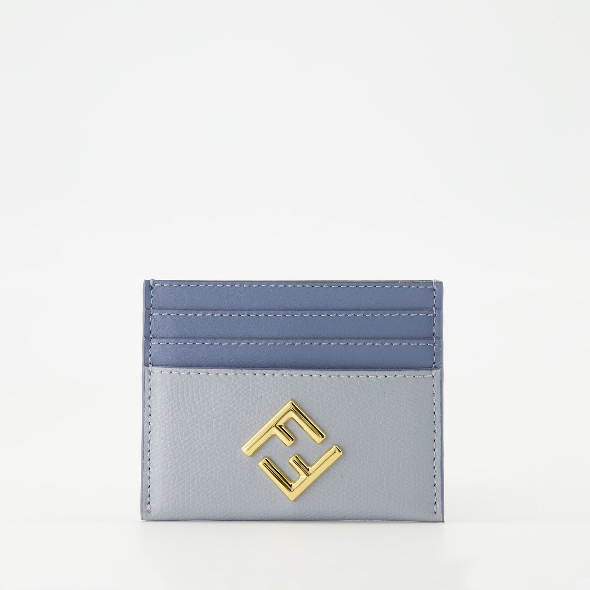 Fendi Two-Tone Leather Card Holder