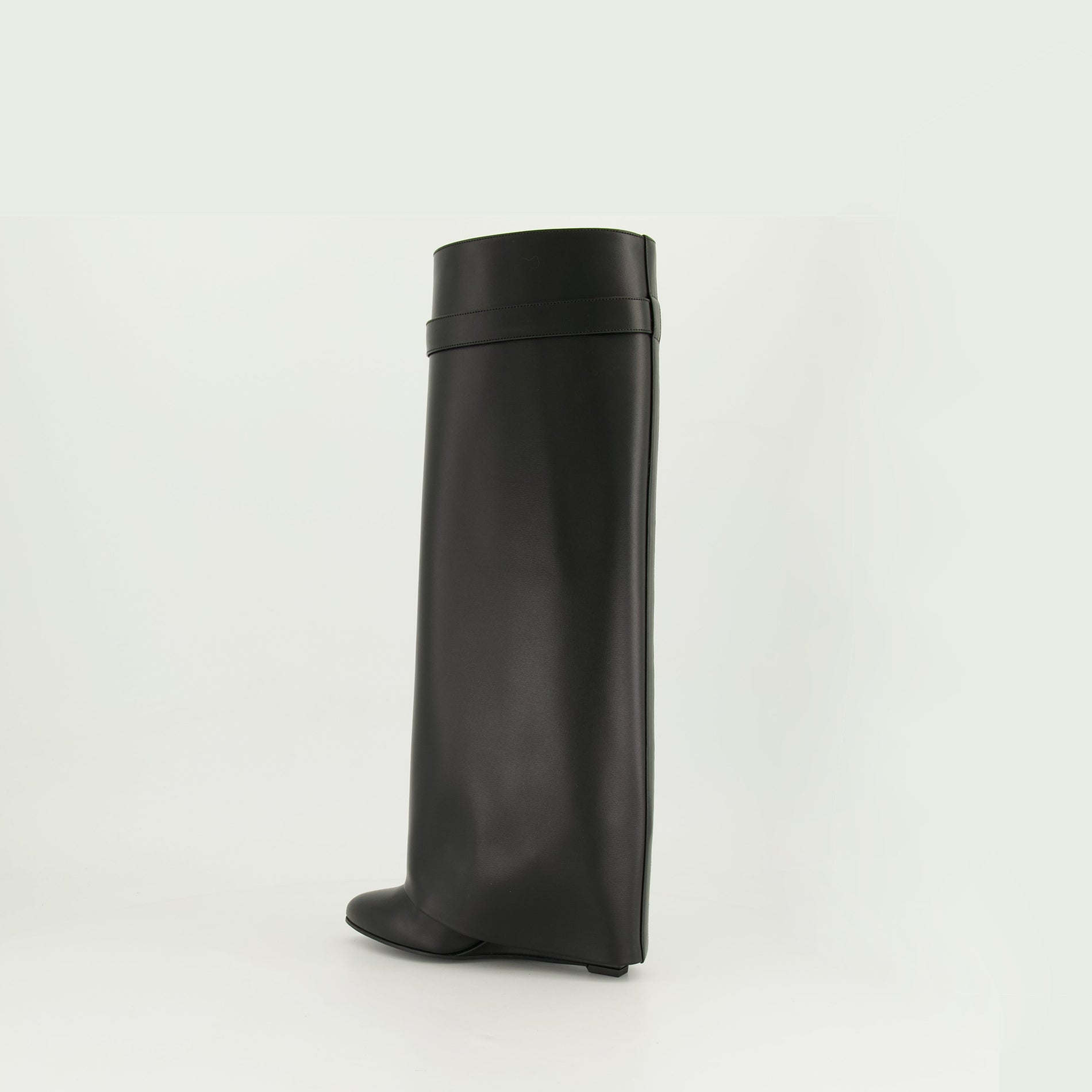 Givenchy Shark Lock Knee-High Wedge Boots - image 3