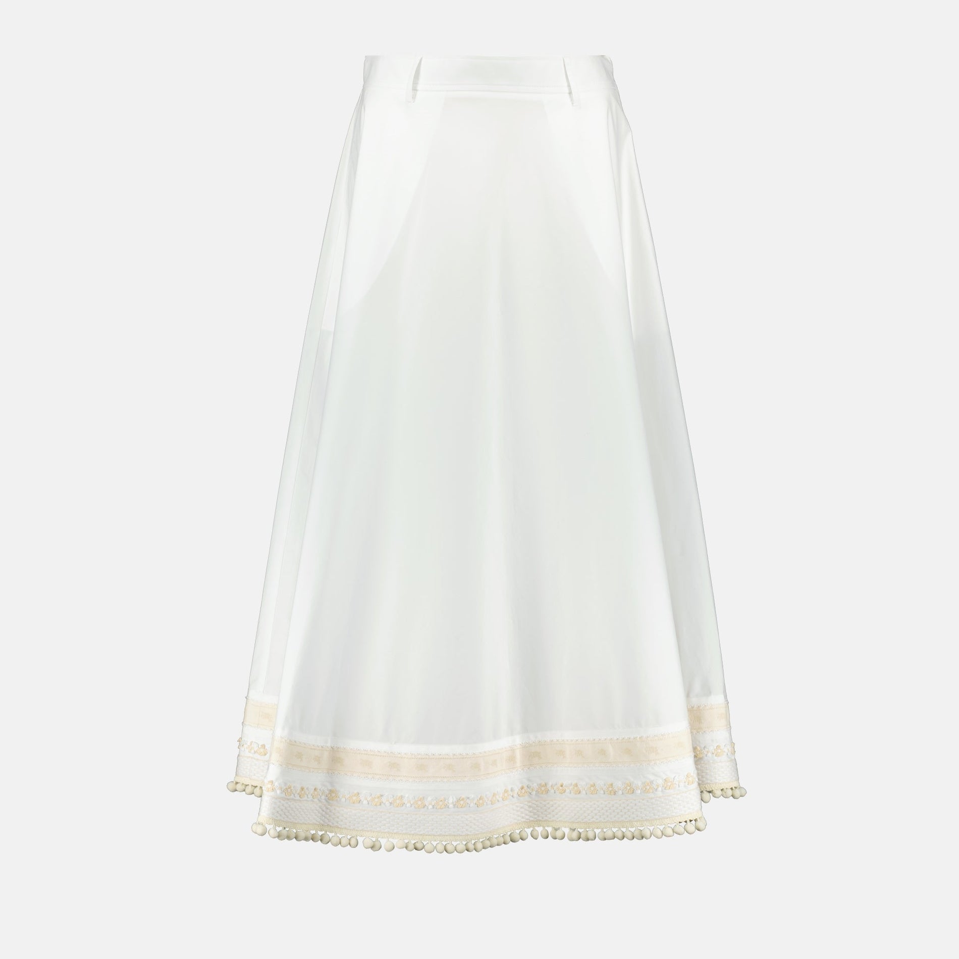Moschino Long Poplin Skirt