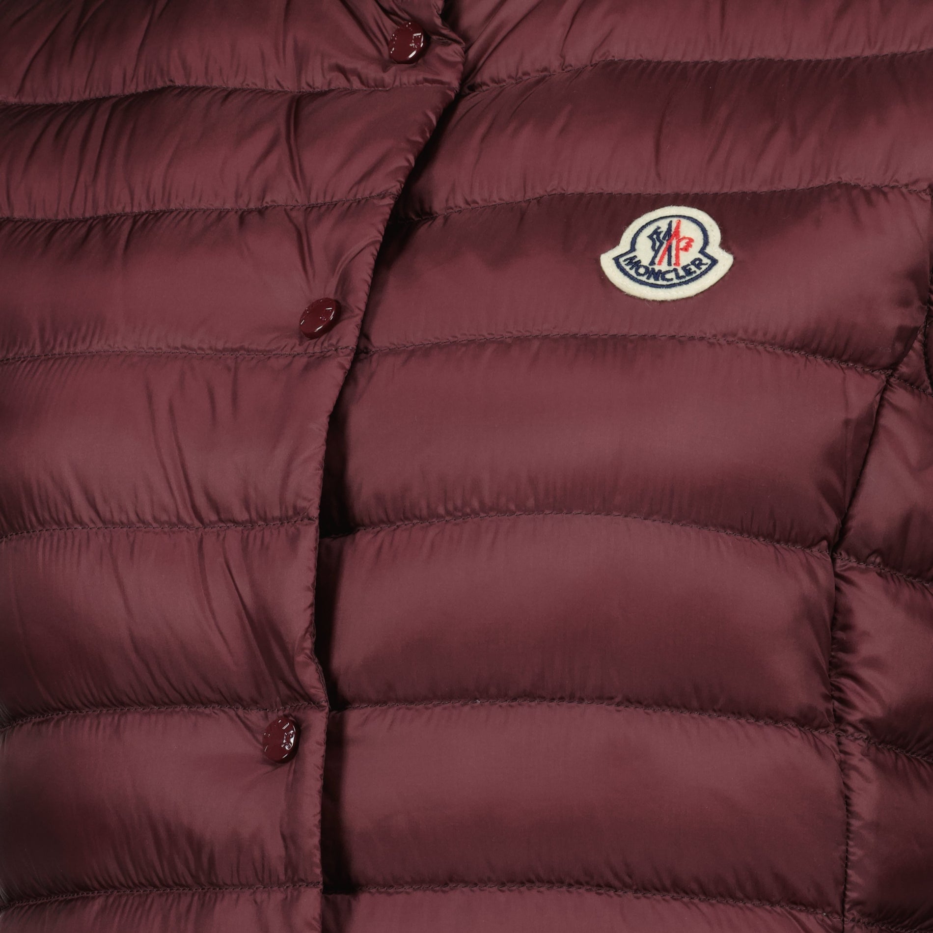 Moncler Burgundy Quilted Down Vest - image 5