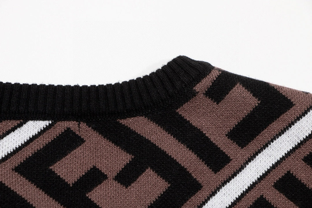 Fendi Luxury Monogram Knit Sweater – Unisex - image 5