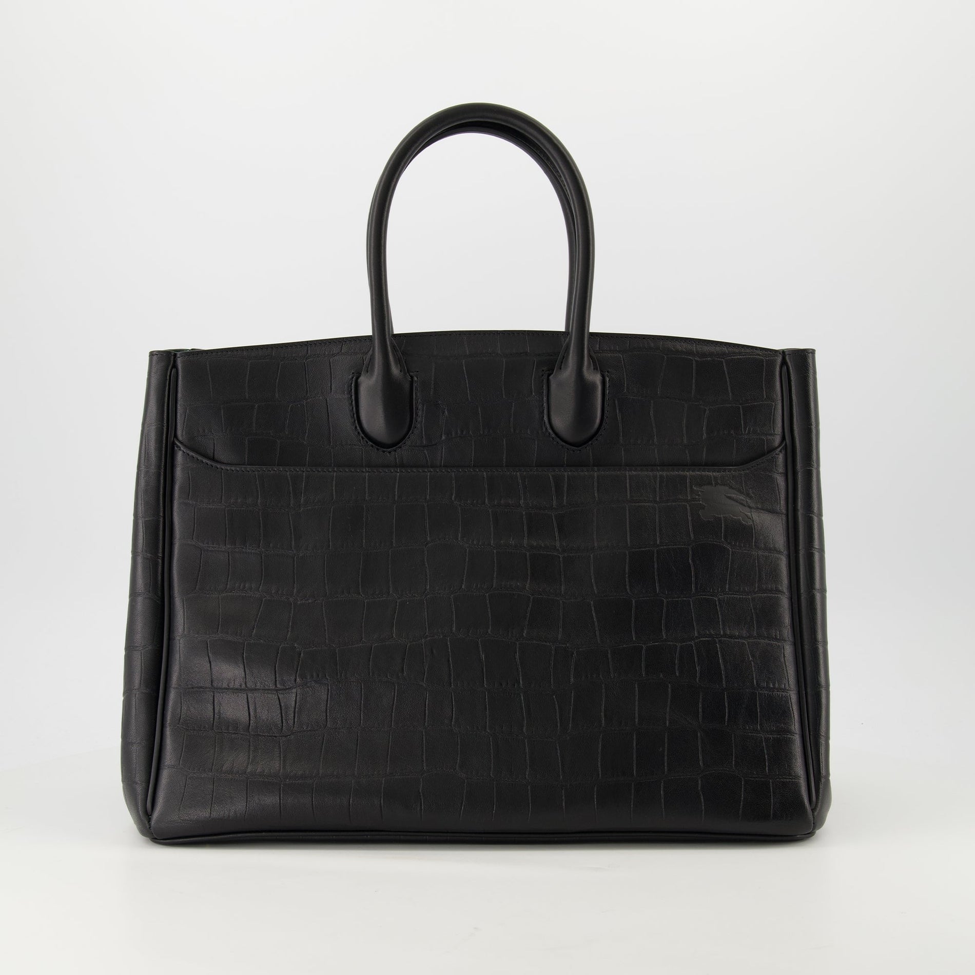 Burberry Croc-Embossed Leather Tote Bag - image 3