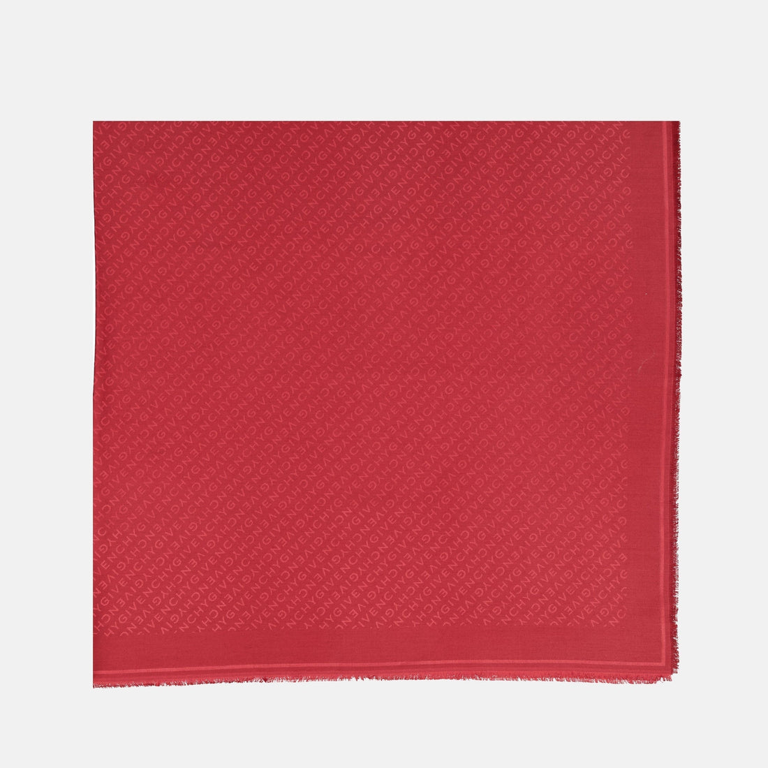 Monogram Scarf – Red