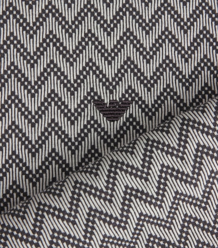 Emporio Armani Cotton Chevron Print T-Shirt - image 5