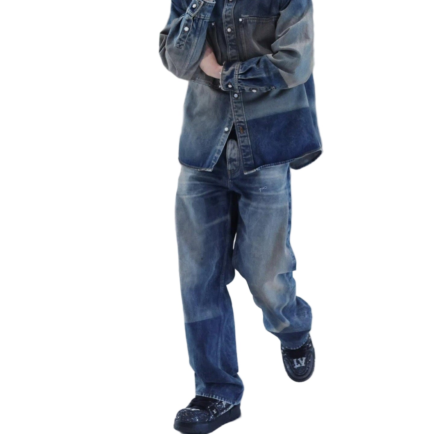 Louis Vuitton Vintage Wash Blue Denim Jeans - image 7