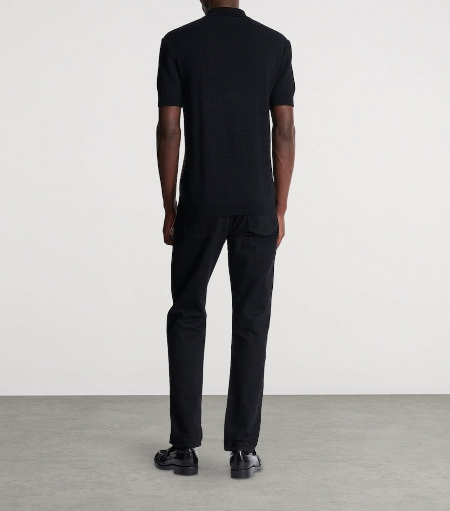 Balmain PB Labyrinth Knitted Polo Shirt - image 6