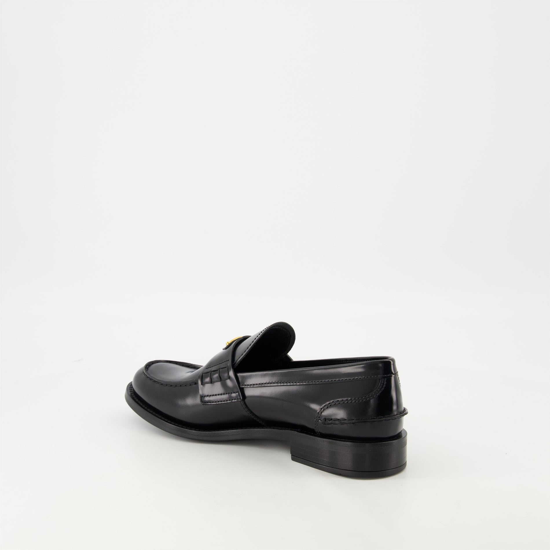 Prada Leather Penny Loafers - image 3