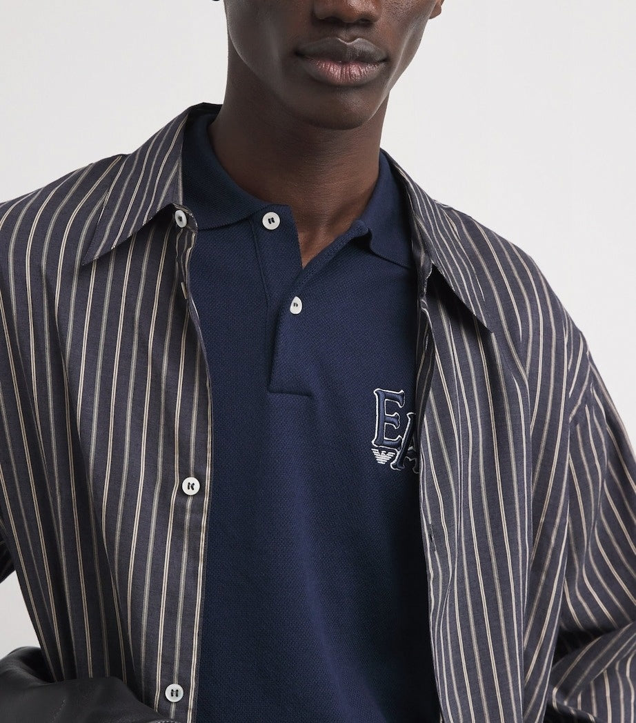 Emporio Armani EA Logo Cotton Polo Shirt - image 6