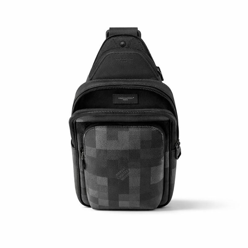 Louis Vuitton Damier Graphite Pixel Avenue Sling Bag (Black/Grey) - image 3