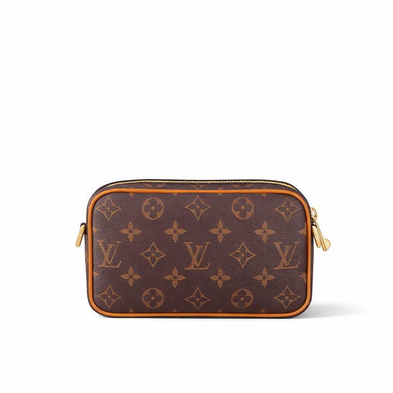 Louis Vuitton Canvas Pochette / Slim Crossbody (Brown/Tan) - image 4
