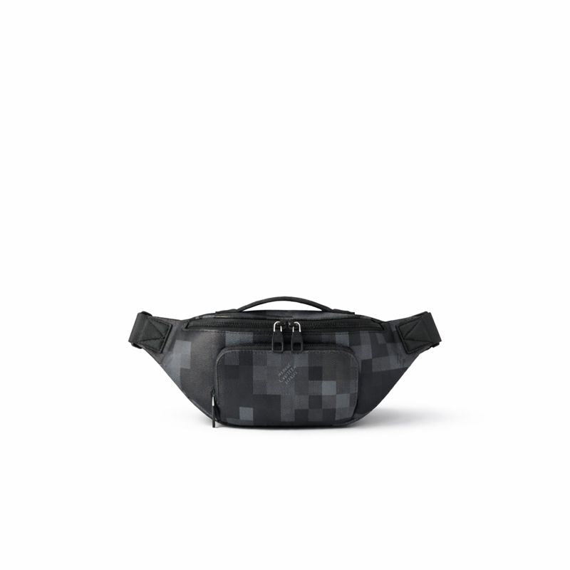 Louis Vuitton Damier Graphite Pixel Belt Bag (Black/Grey) - image 2