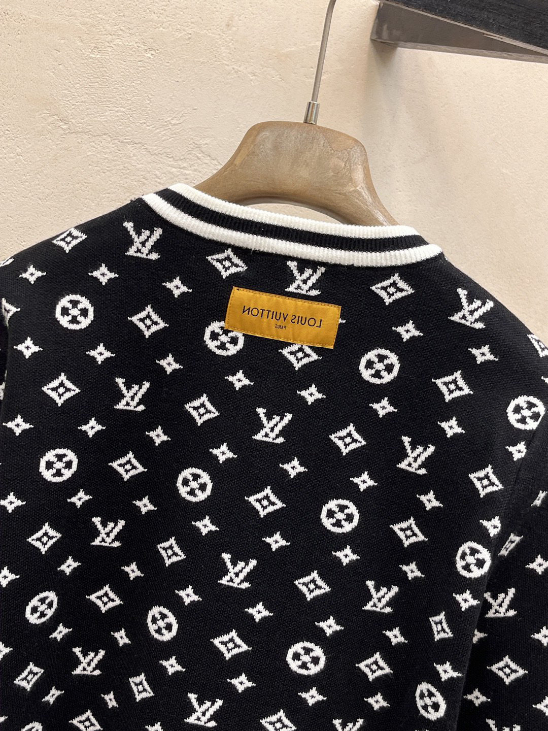 Louis Vuitton Black Monogram Knit Sweater - image 3