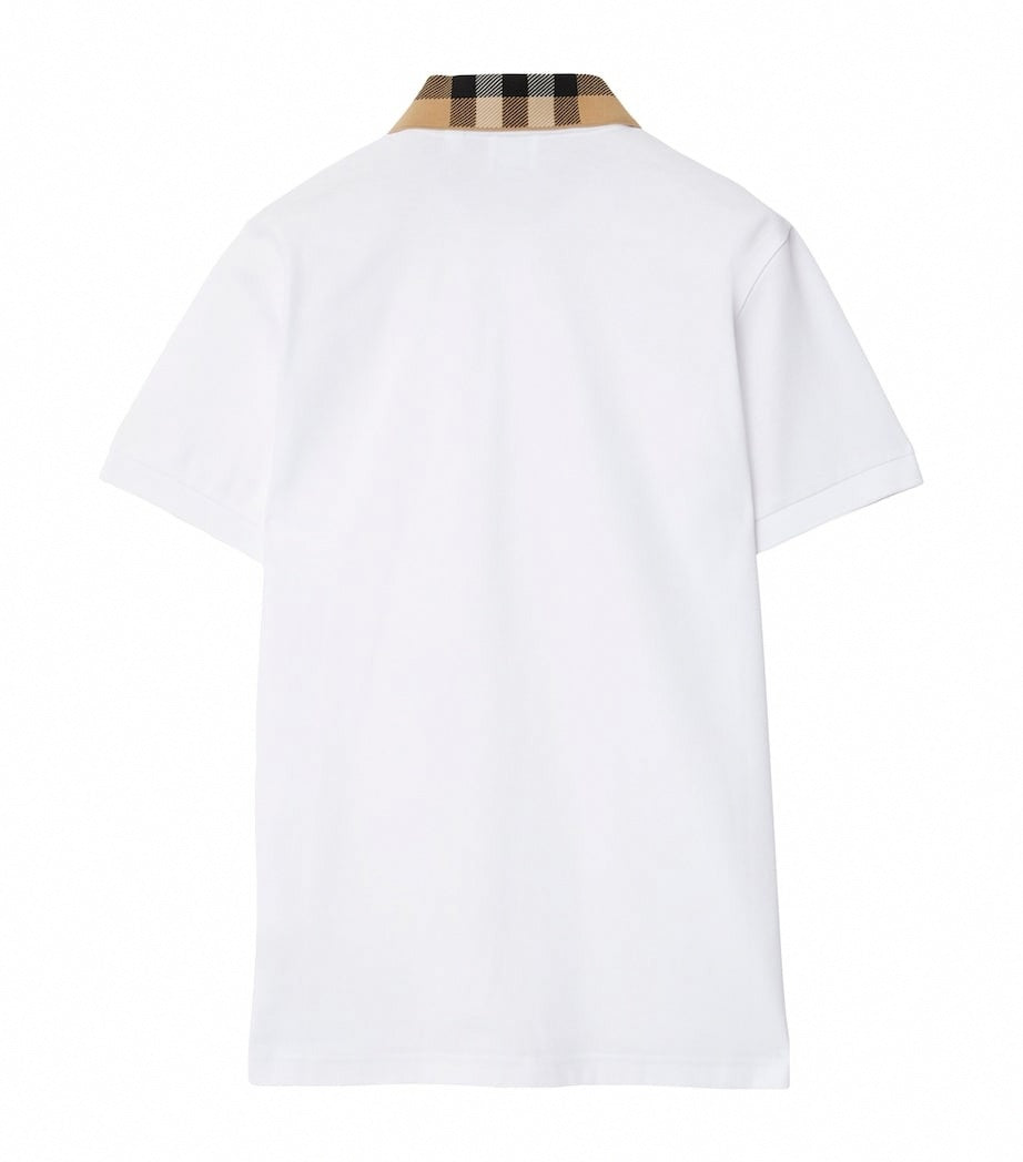 Burberry Cotton Polo Shirt with Iconic Check Collar - image 3