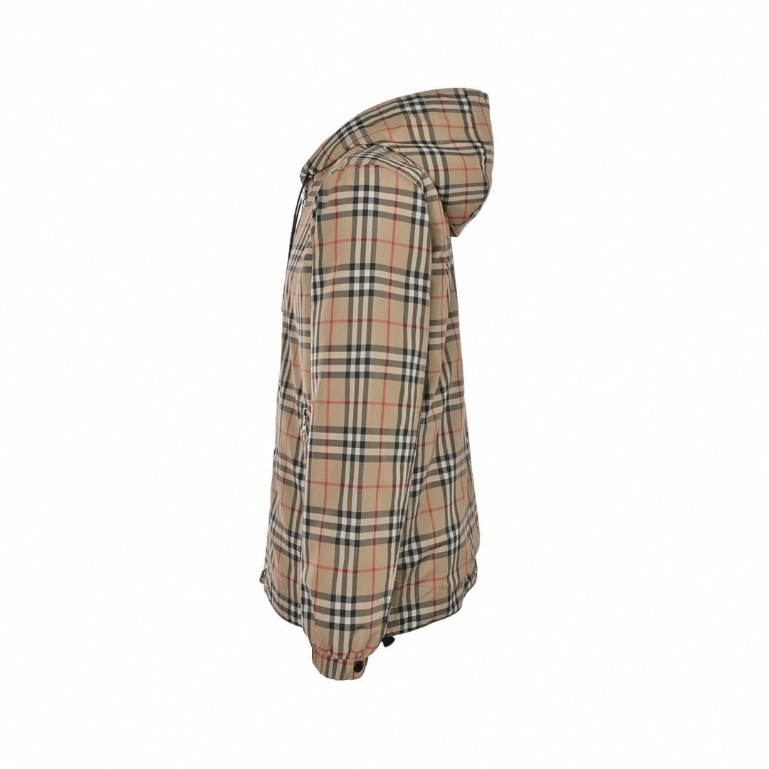 Burberry Reversible Vintage Check Hooded Windbreaker - image 3