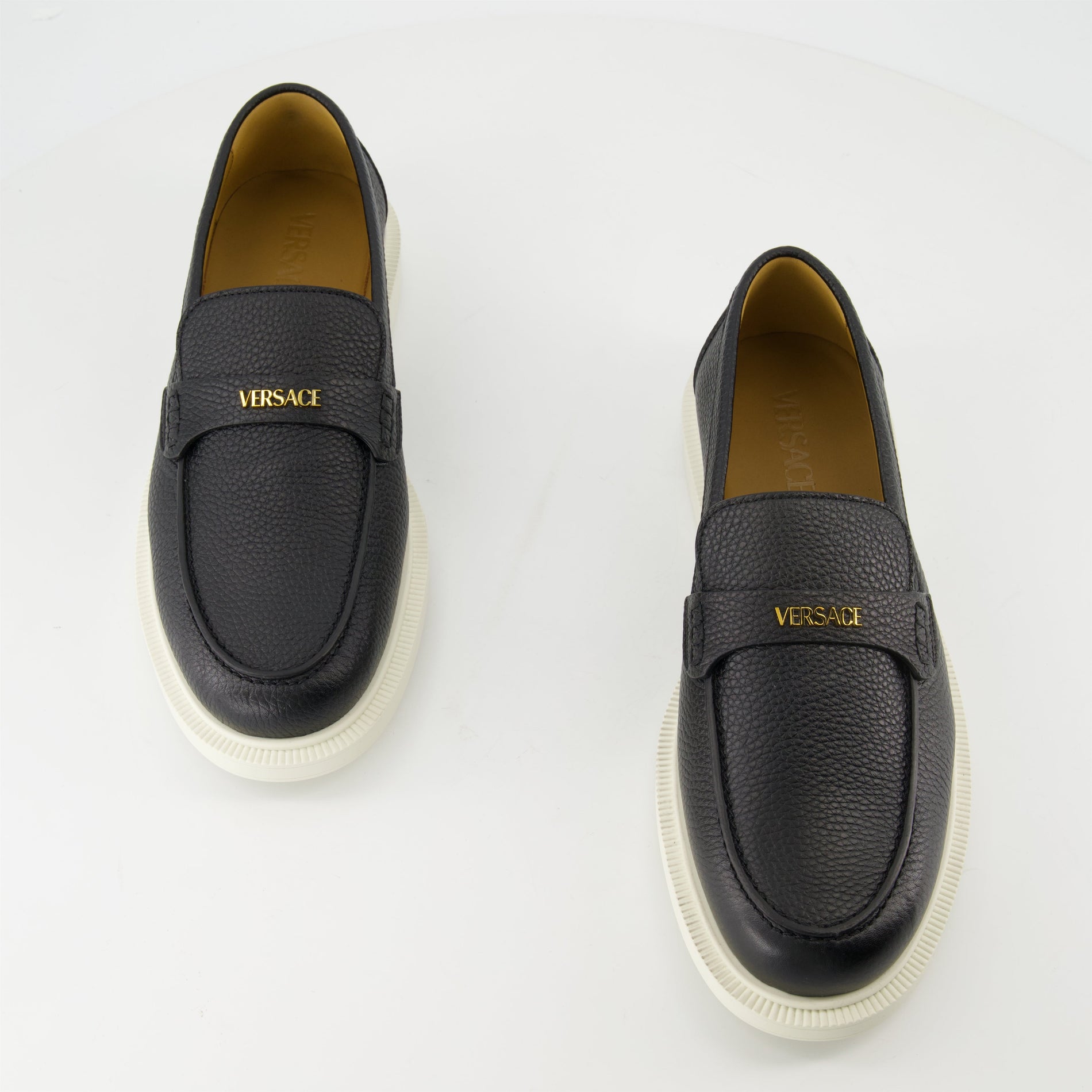 Versace Leather Loafers - image 6
