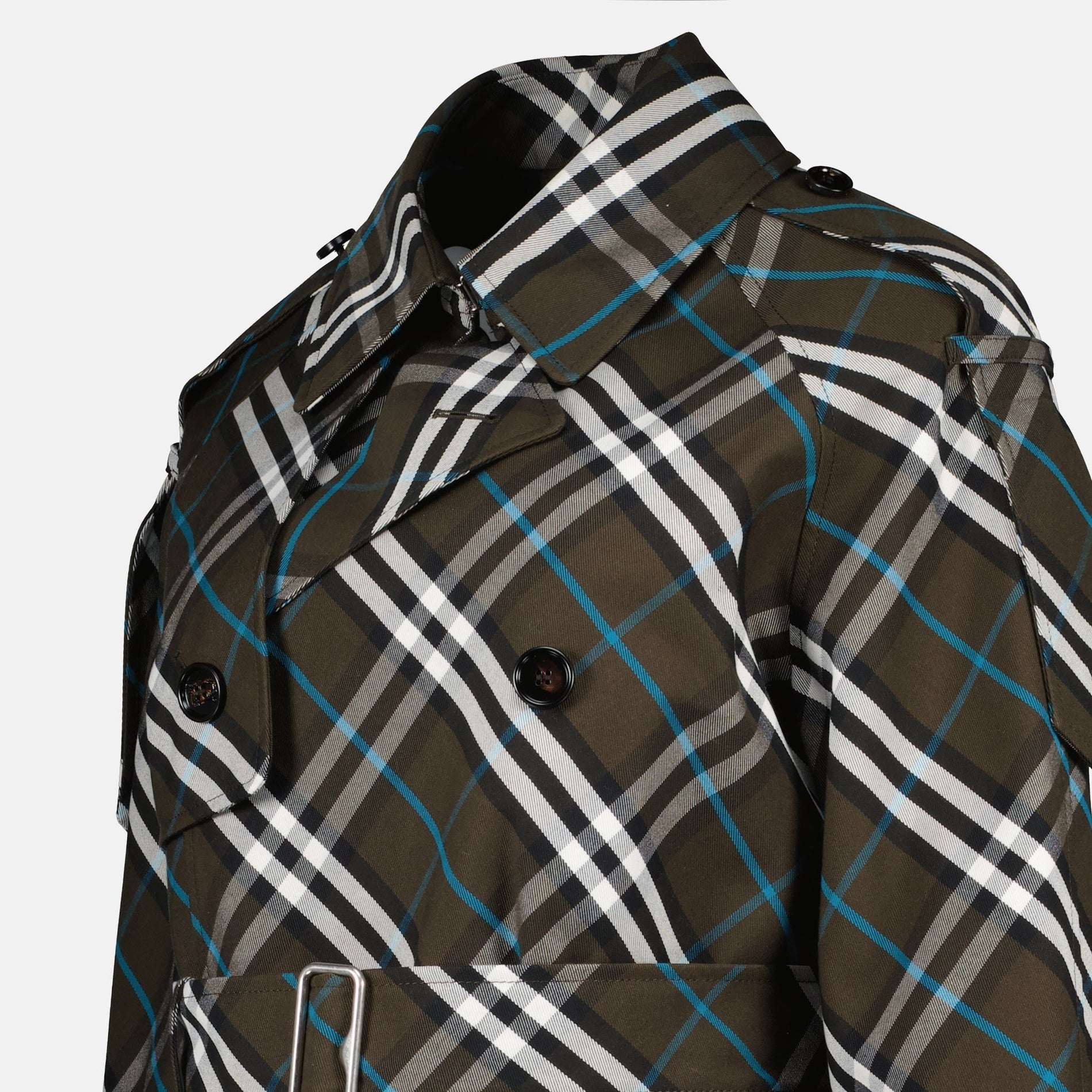 Burberry Checked Trench Coat - image 5