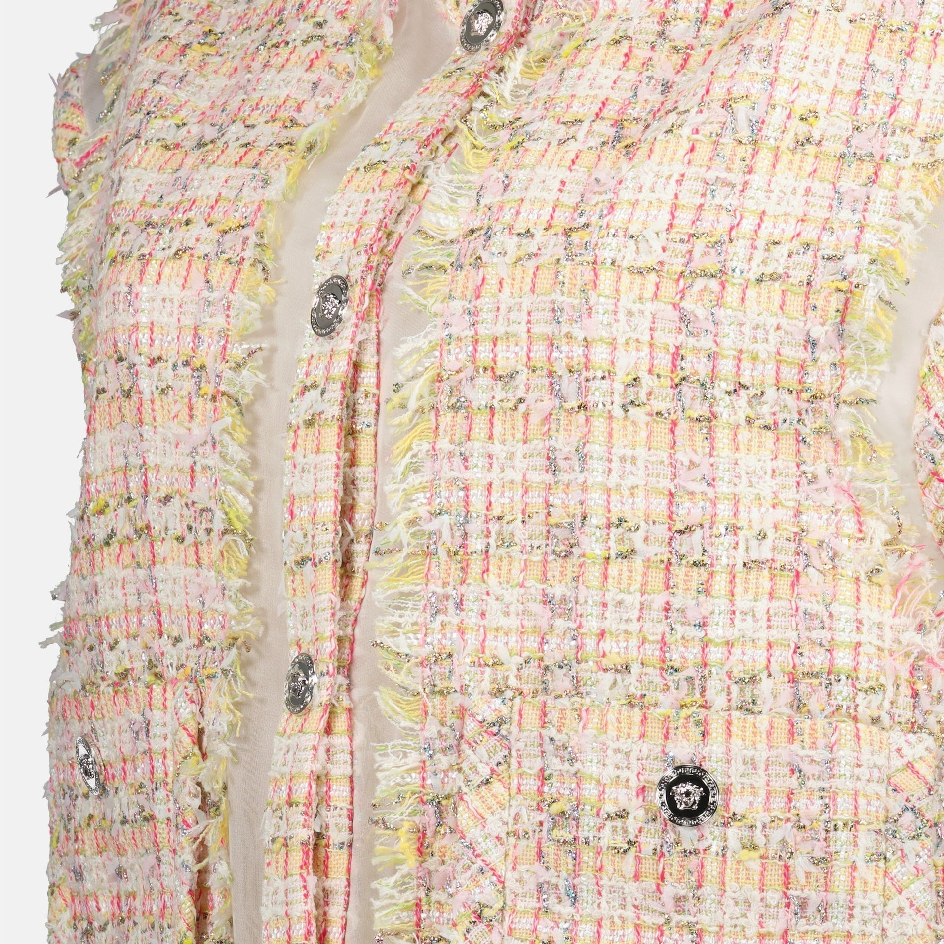 Versace Vest in Multicolor Bouclé - image 5