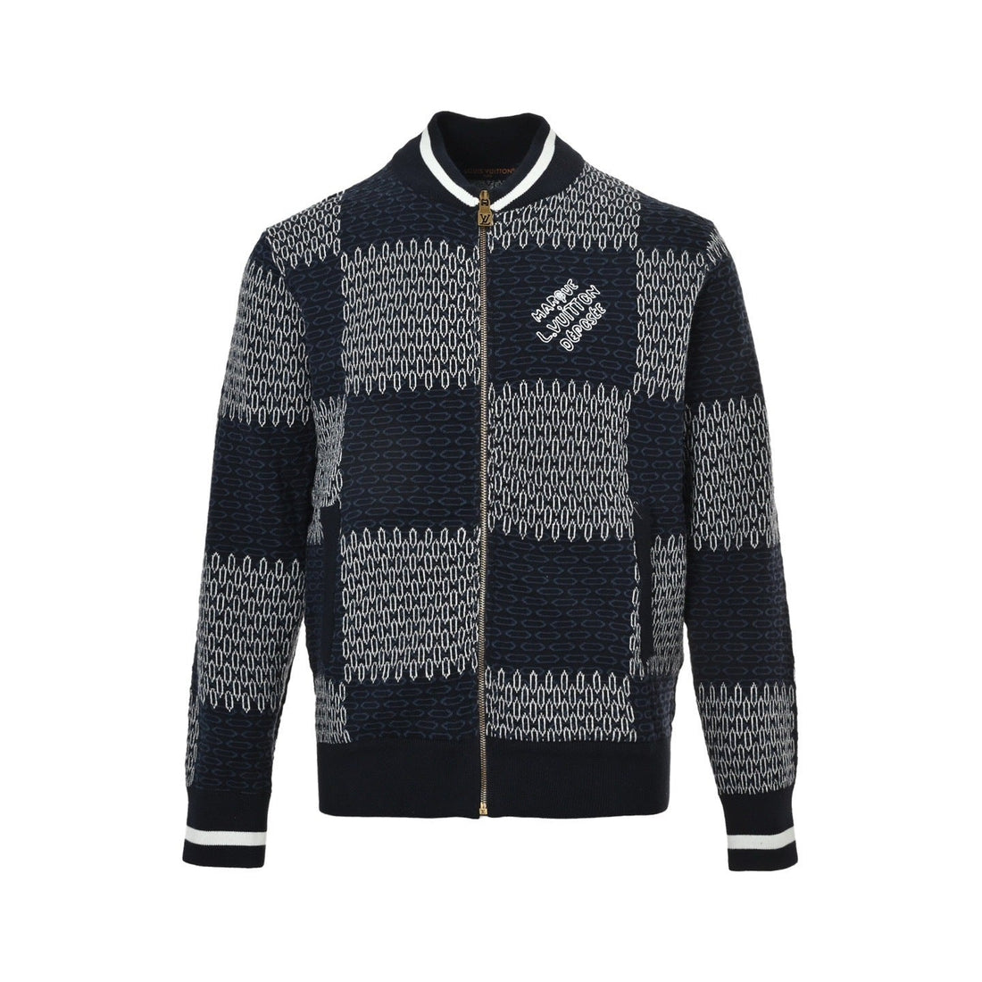 Damier Quilted Cotton Bomber