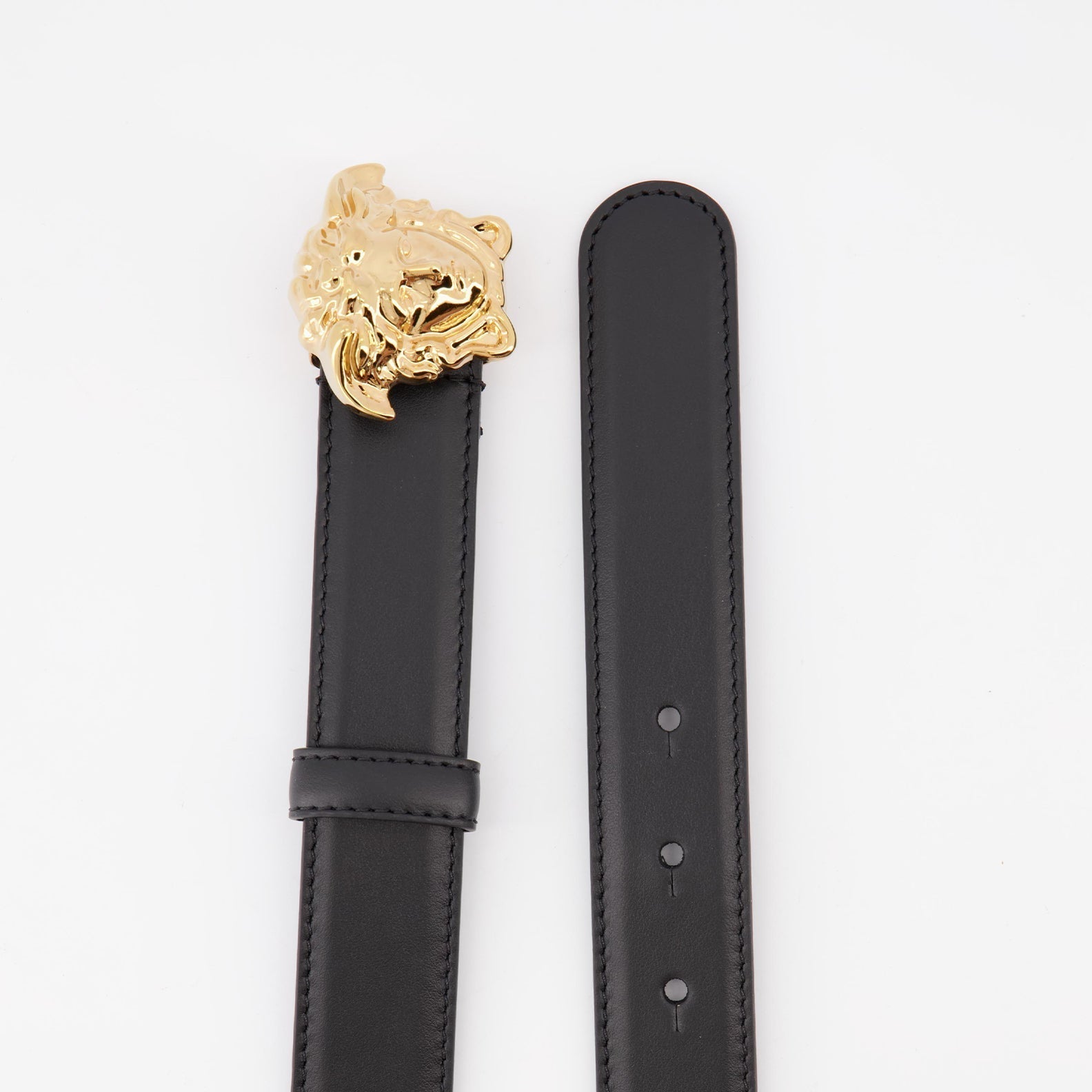 Versace Medusa Leather Belt - image 3