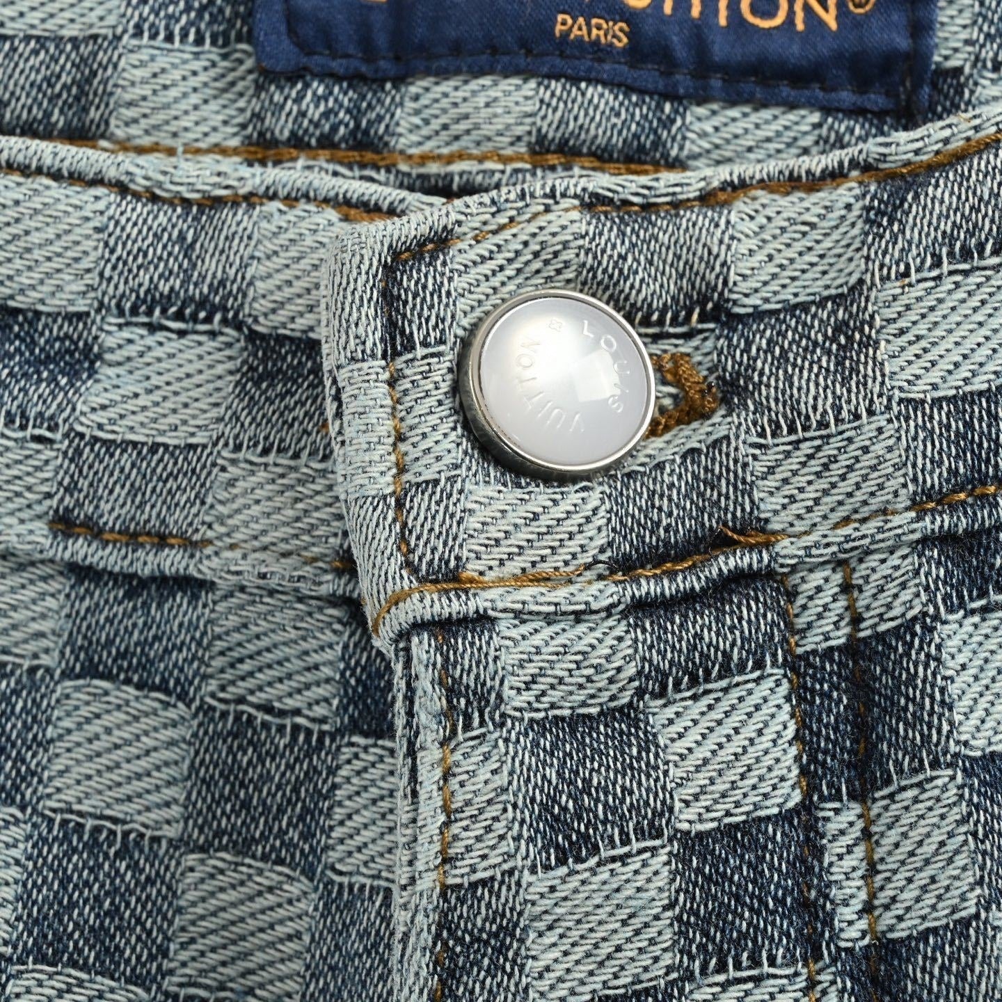 Louis Vuitton Damier Checkerboard Jacquard Denim Jeans - image 7