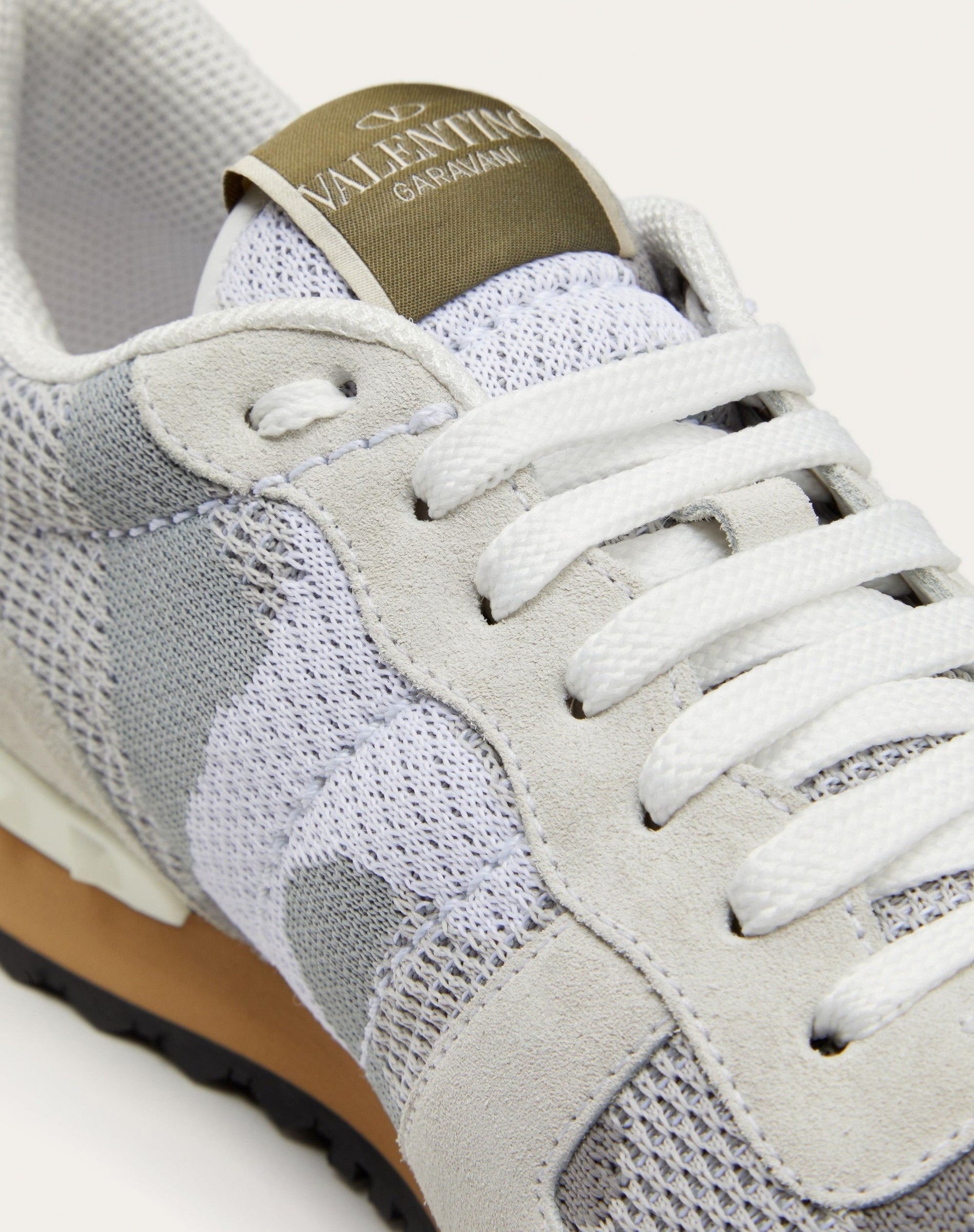 Valentino Garavani Mesh Fabric Camouflage Rockrunner Sneaker - image 5