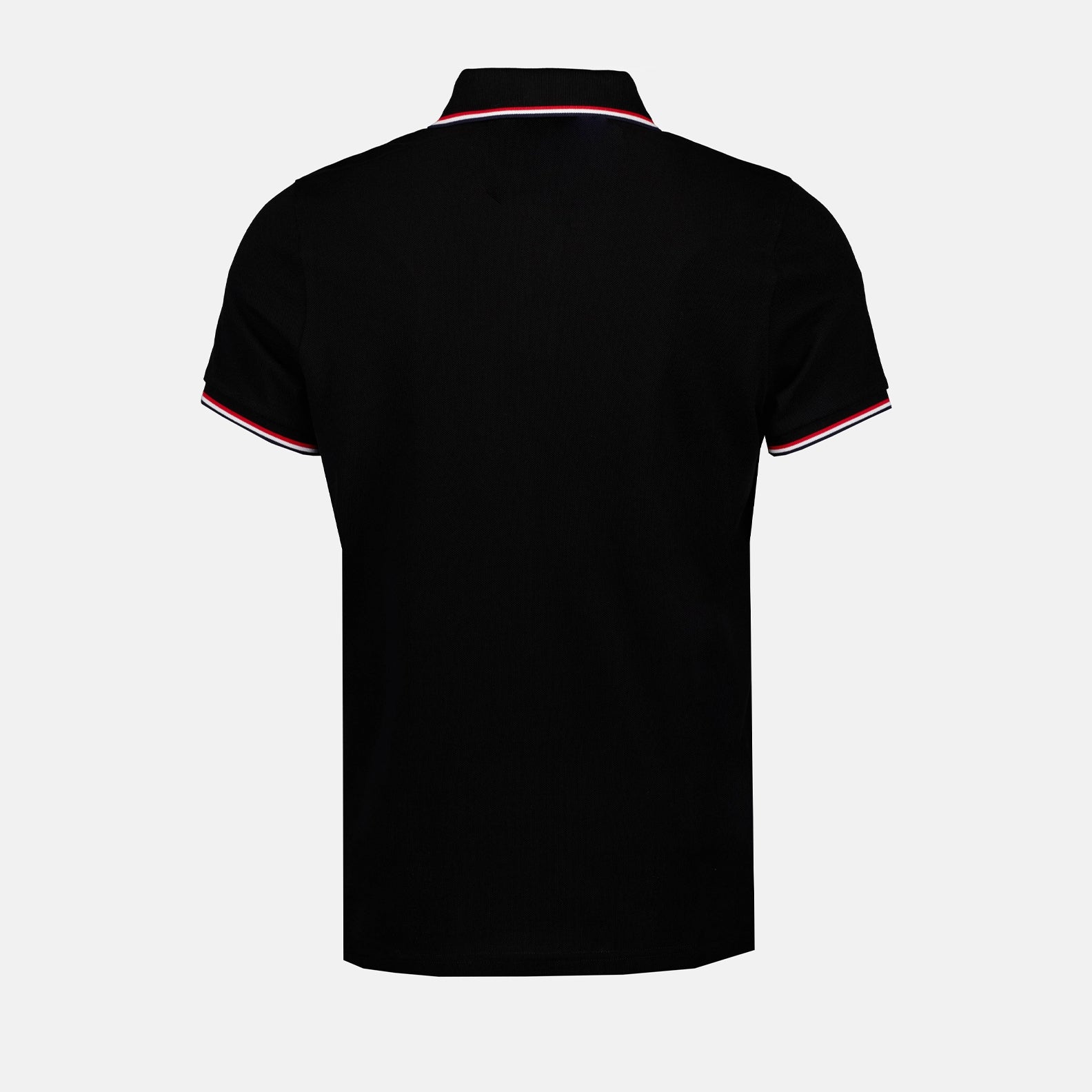 Moncler Black Polo Shirt with Tricolour Trim - image 2