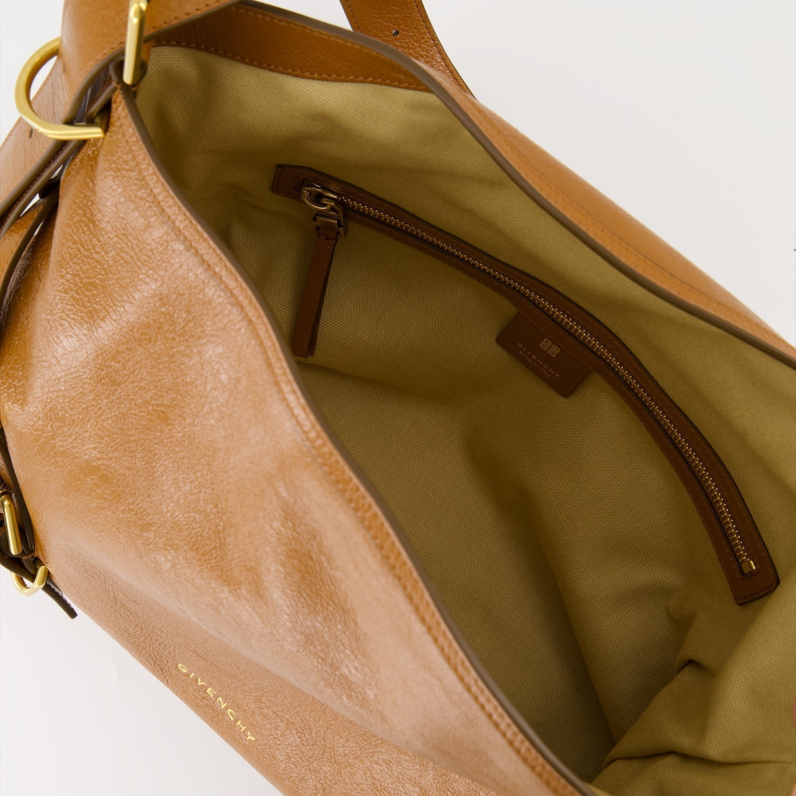 Givenchy Voyou Brown Leather Shoulder Bag - image 4