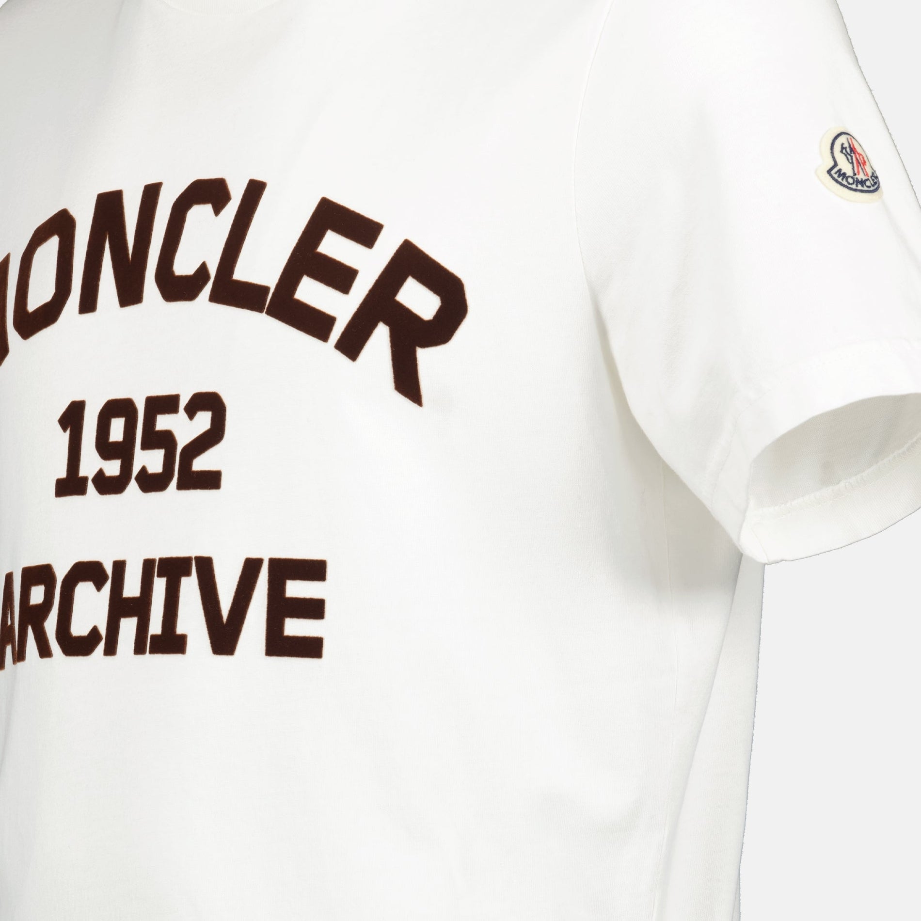Moncler Printed T-Shirt White Felt Logo - image 3