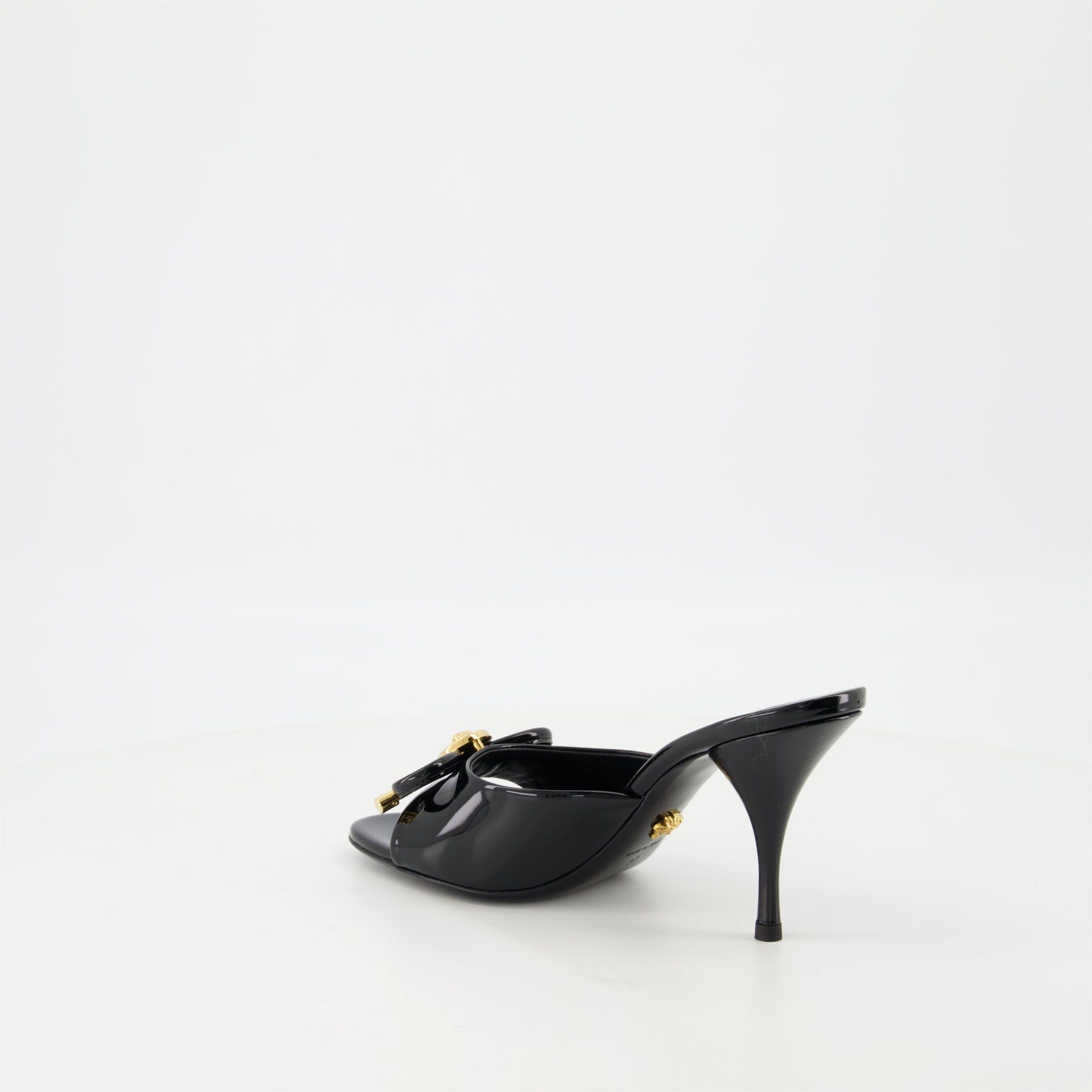 Versace Patent Leather Mule Heels - image 3