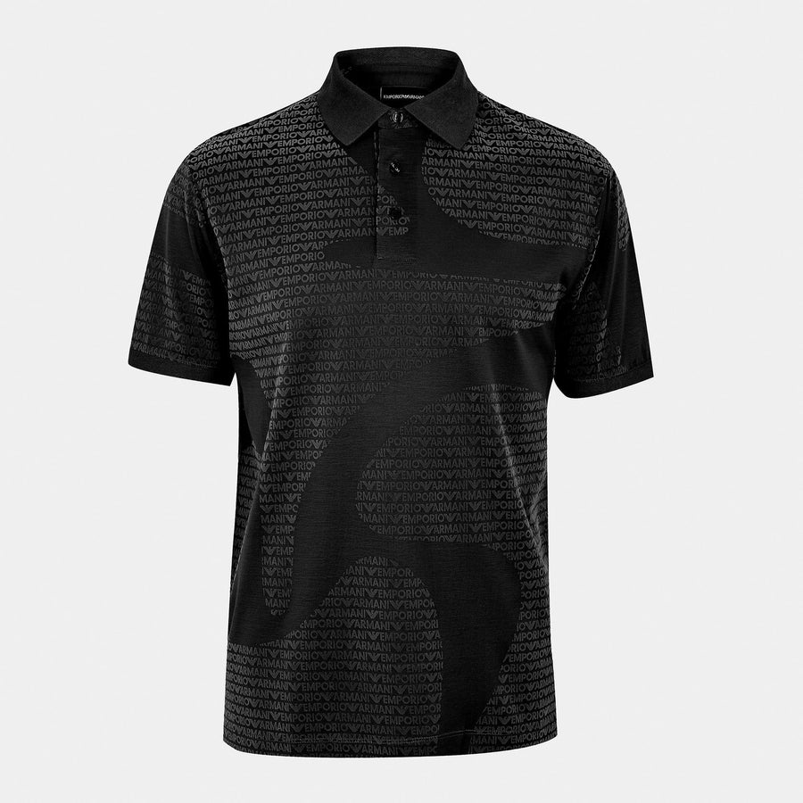 Dolce & Gabbana Men's Logo Print Short Sleeve Polo Shirt