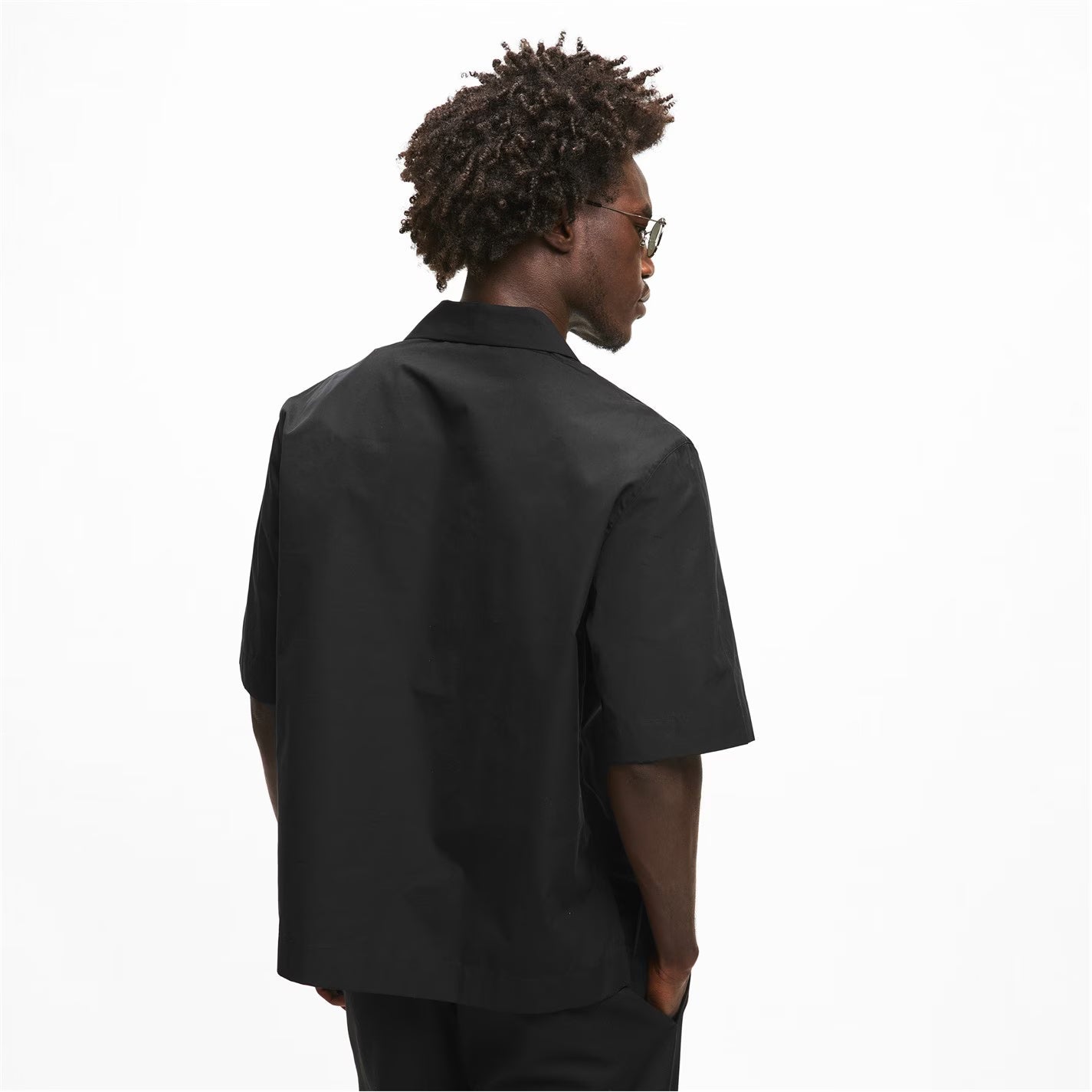Givenchy GIV Boxy Fit Short Sleeve Plain Shirt - image 4