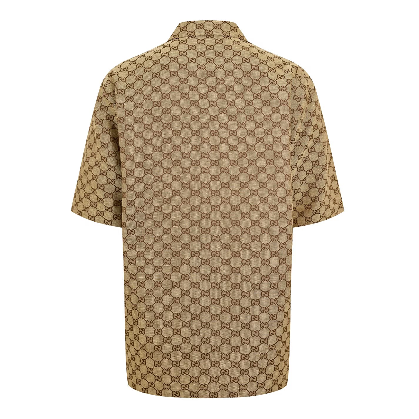 Gucci Men’s GG Linen Sleeve Patterned Shirt - image 2