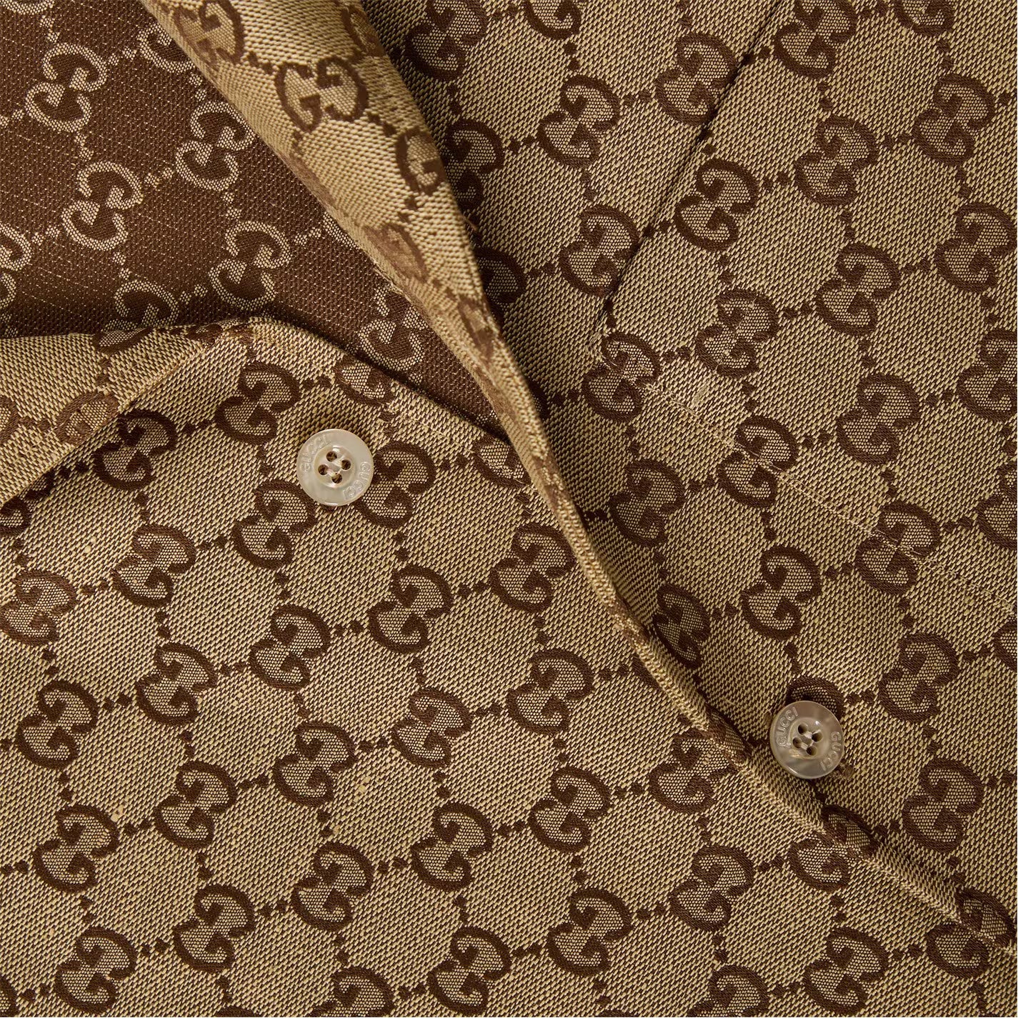 Gucci Men’s GG Linen Sleeve Patterned Shirt - image 4
